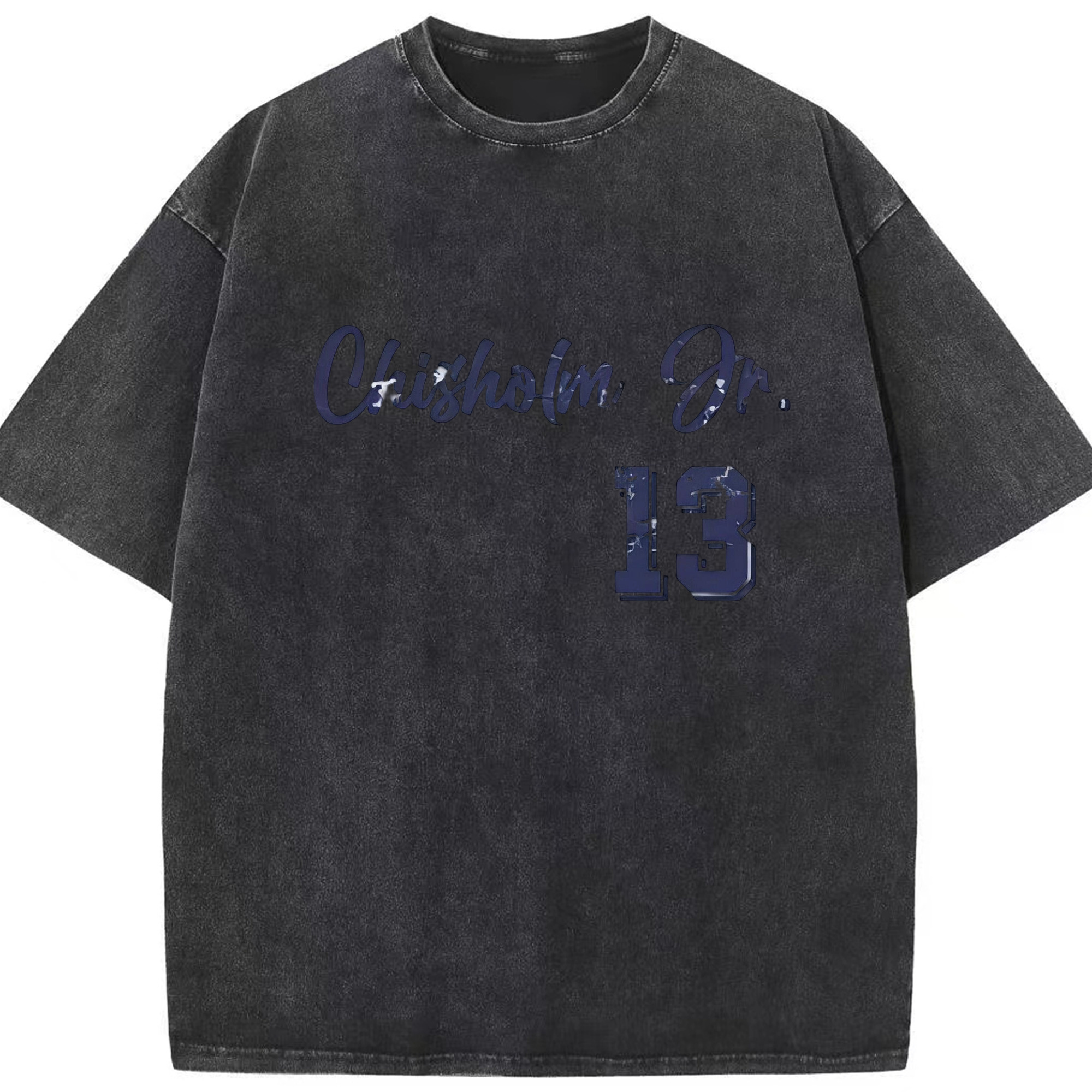 Jazz Chisholm Jr. 29 Washed Vintage Look 230g Cotton Oversized T-Shirt With Front Heat Transfer Print – Soft, Lightweight, Stylish Fit – Comfortable Casual Wear For Sports & Everyday Use