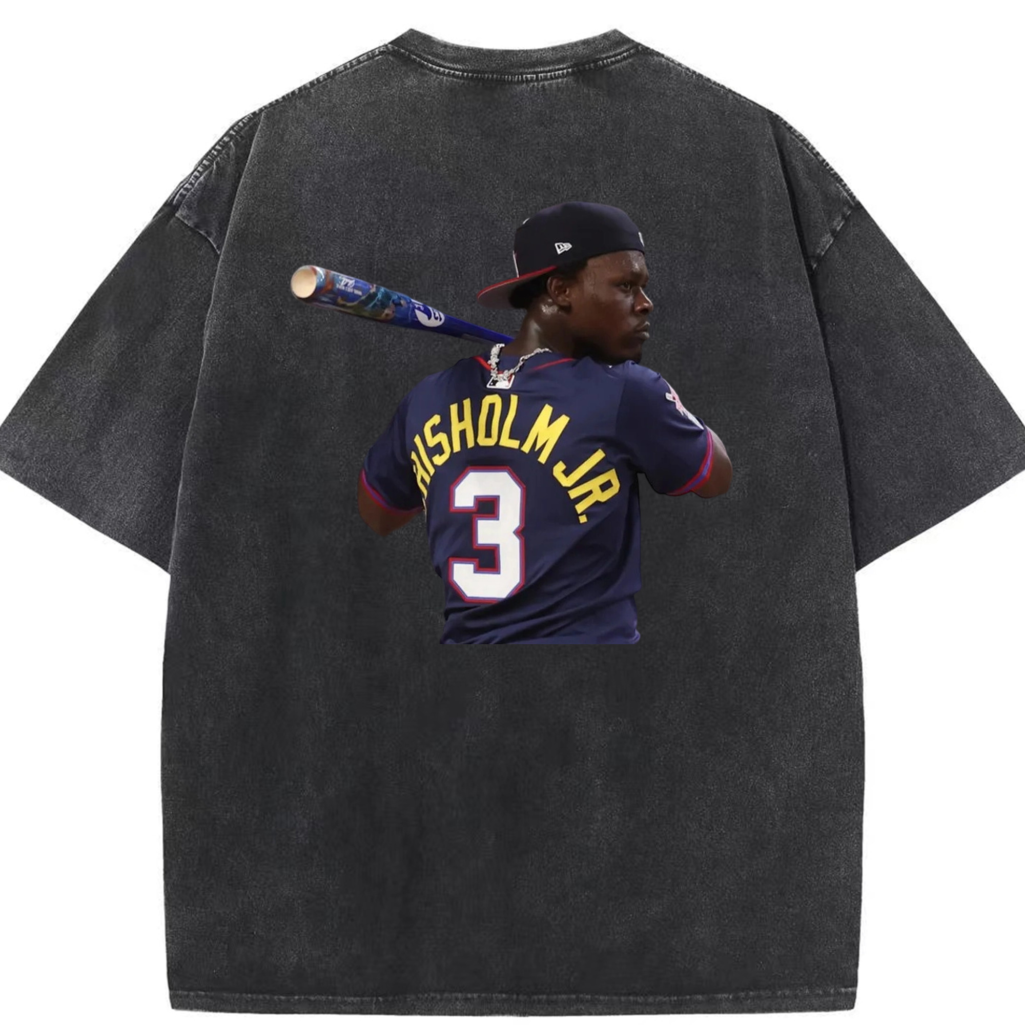 Jazz Chisholm Jr. 27 Washed Vintage 230g Cotton Oversized T-Shirt With Back Heat Transfer Print – Soft, Lightweight & Stylish – Comfortable Casual Wear For Sports & Everyday Use