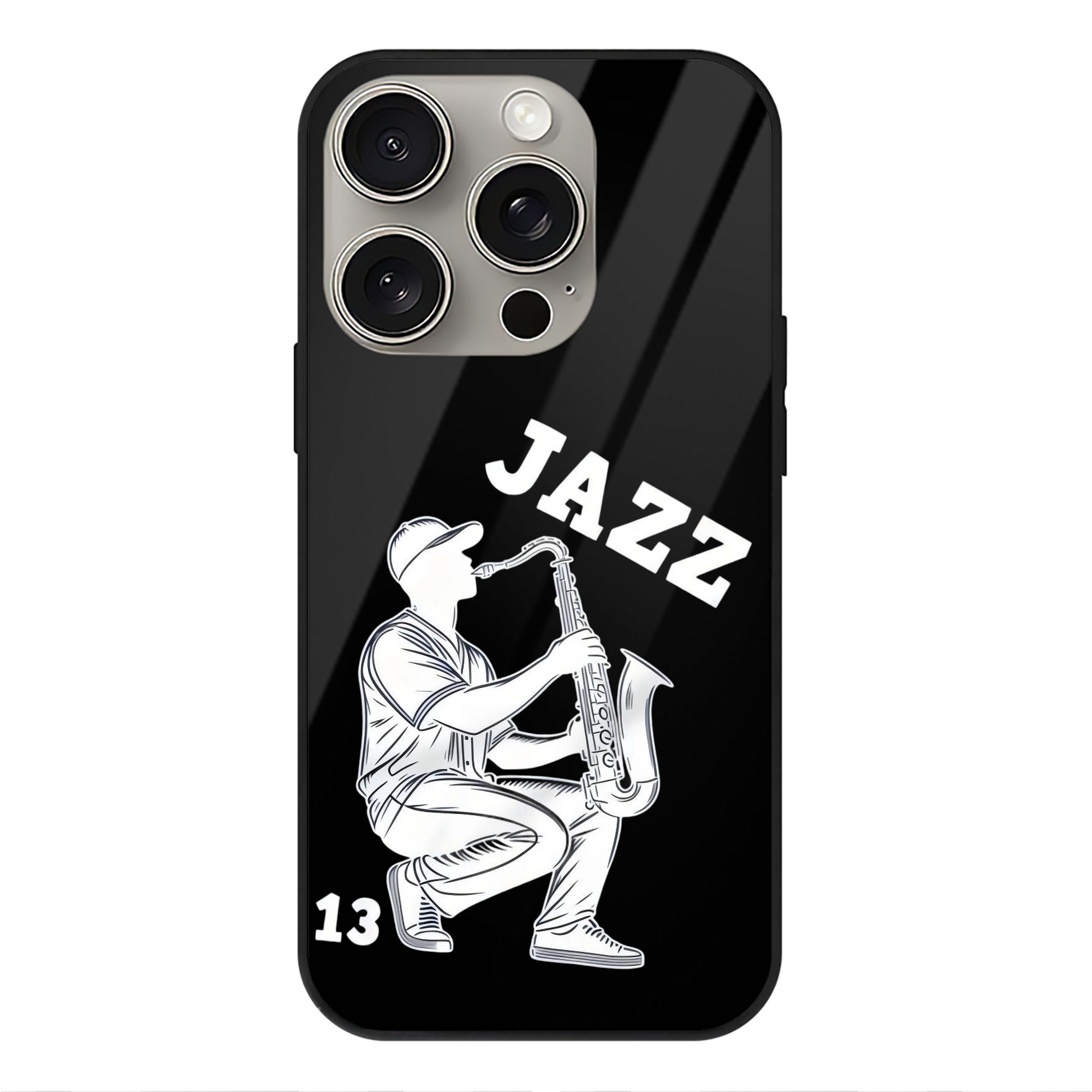 Jazz Chisholm Jr. 21 IPhone 15 Pro Mirror Phone Case – UV Printed Glass + TPU – Scratch-Resistant, Wireless Charging Compatible, Precise Fit & Stylish Design