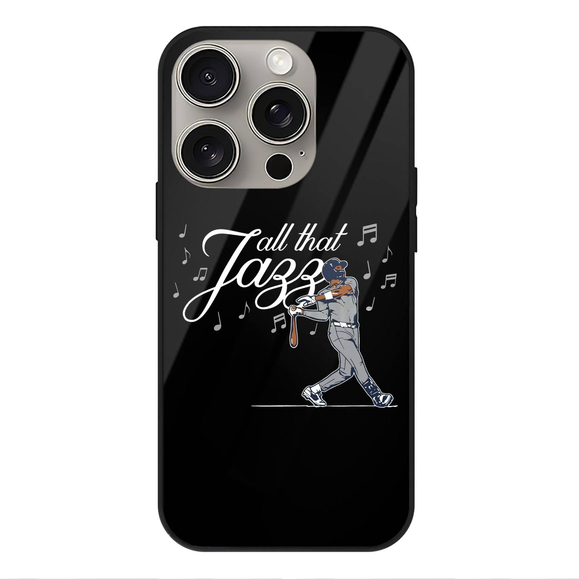 Jazz Chisholm Jr. 24 IPhone 15 Pro Mirror Phone Case – UV Printed Glass + TPU – Scratch-Resistant, Wireless Charging Compatible, Precise Fit & Stylish Design