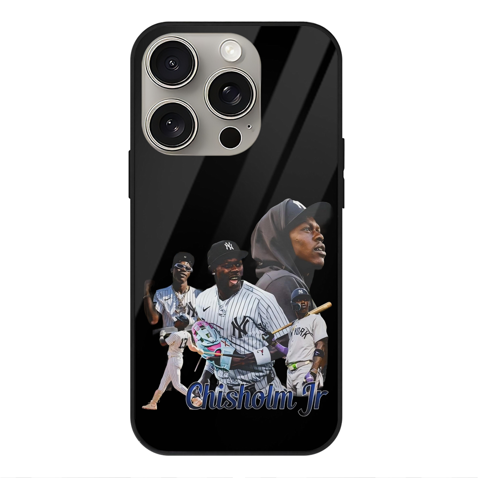 Jazz Chisholm Jr. 25 IPhone 15 Pro Mirror Phone Case – UV Printed Glass + TPU – Scratch-Resistant, Wireless Charging Compatible, Precise Fit & Stylish Design