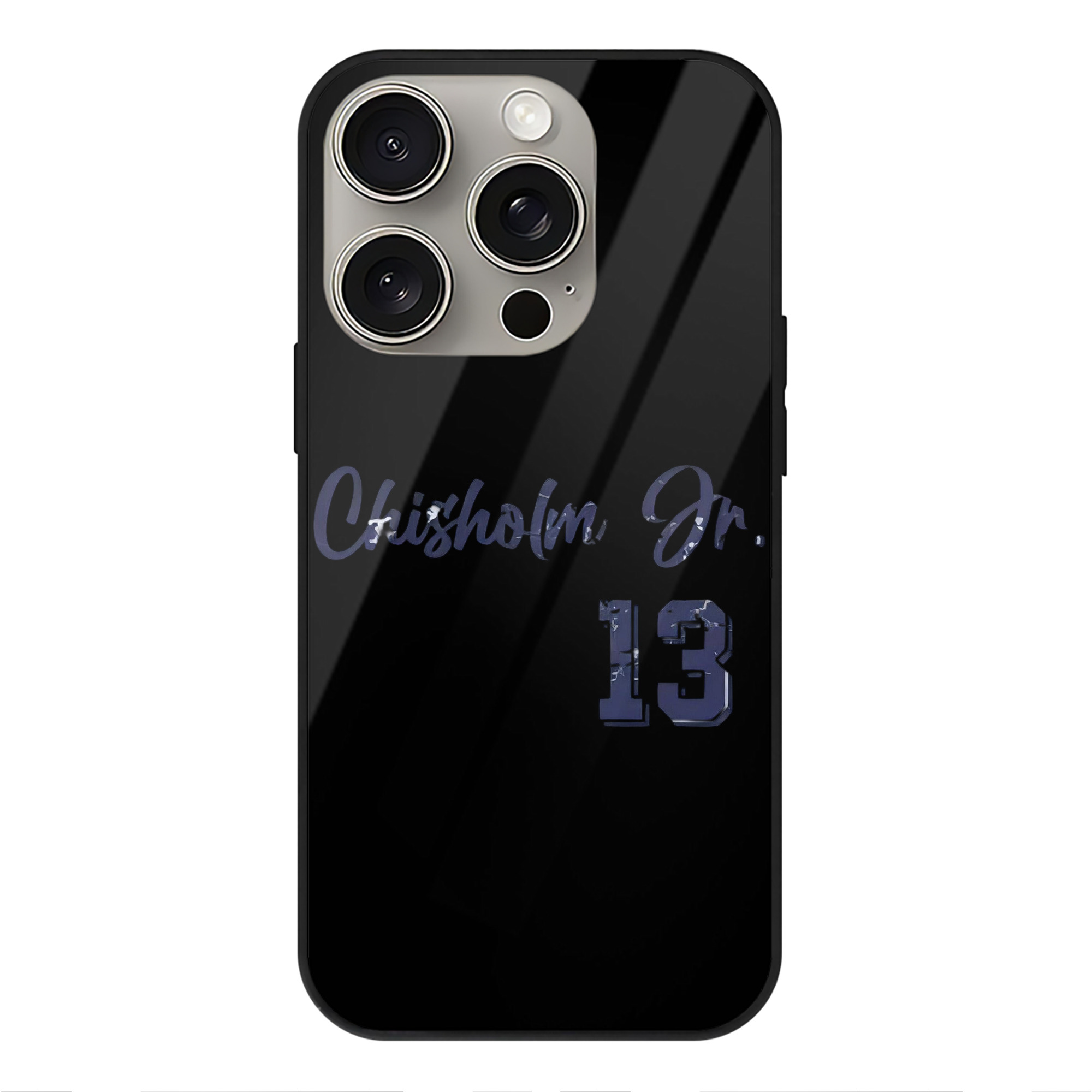 Jazz Chisholm Jr. 29 IPhone 15 Pro Mirror Phone Case – UV Printed Glass + TPU – Scratch-Resistant, Wireless Charging Compatible, Precise Fit & Stylish Design