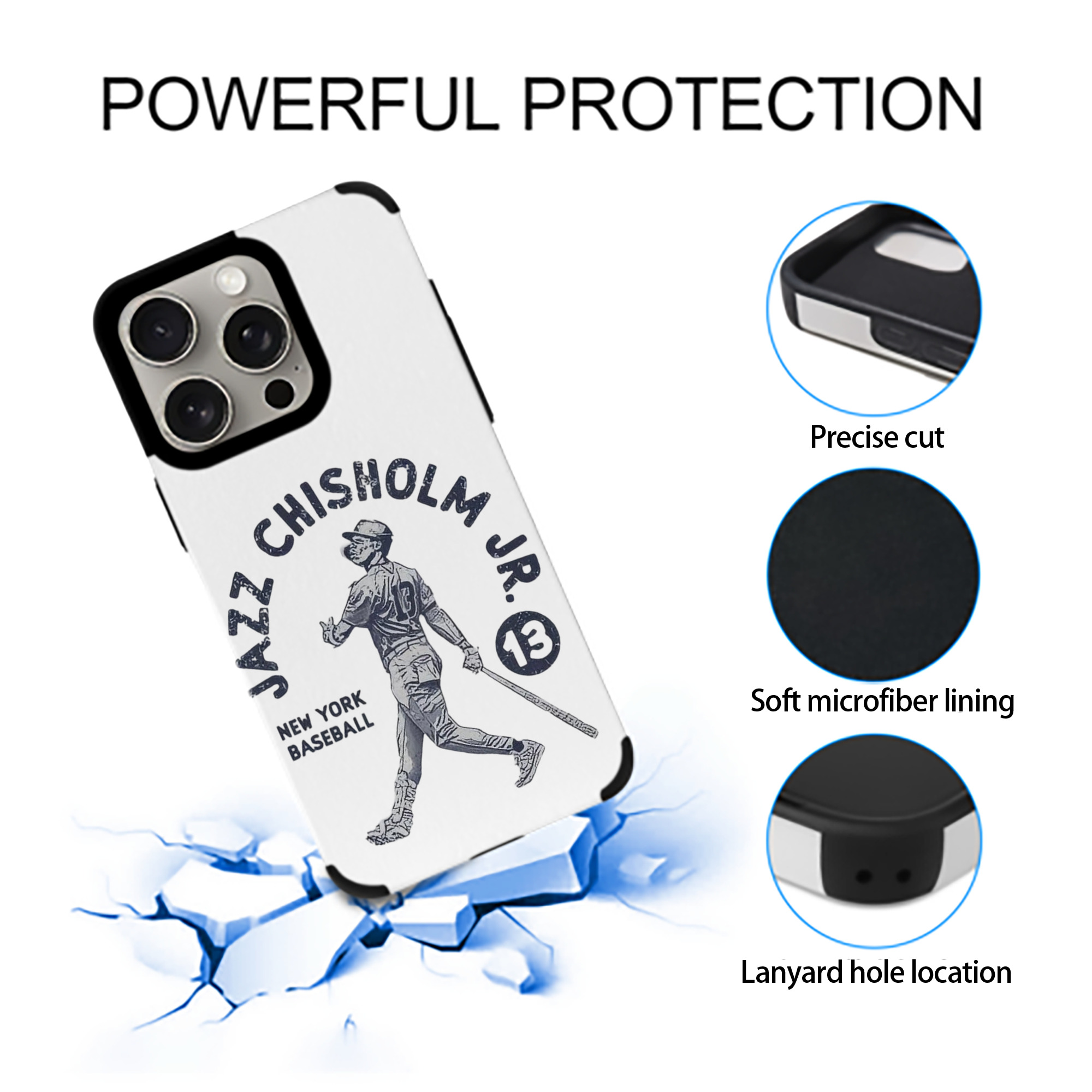 Jazz Chisholm Jr. 14 IPhone 15 Pro Max PU Leather Case – Soft Lining, 360° Protection – Precise Fit, 3D Buttons, Easy Charging – Anti-Yellowing, Easy To Clean