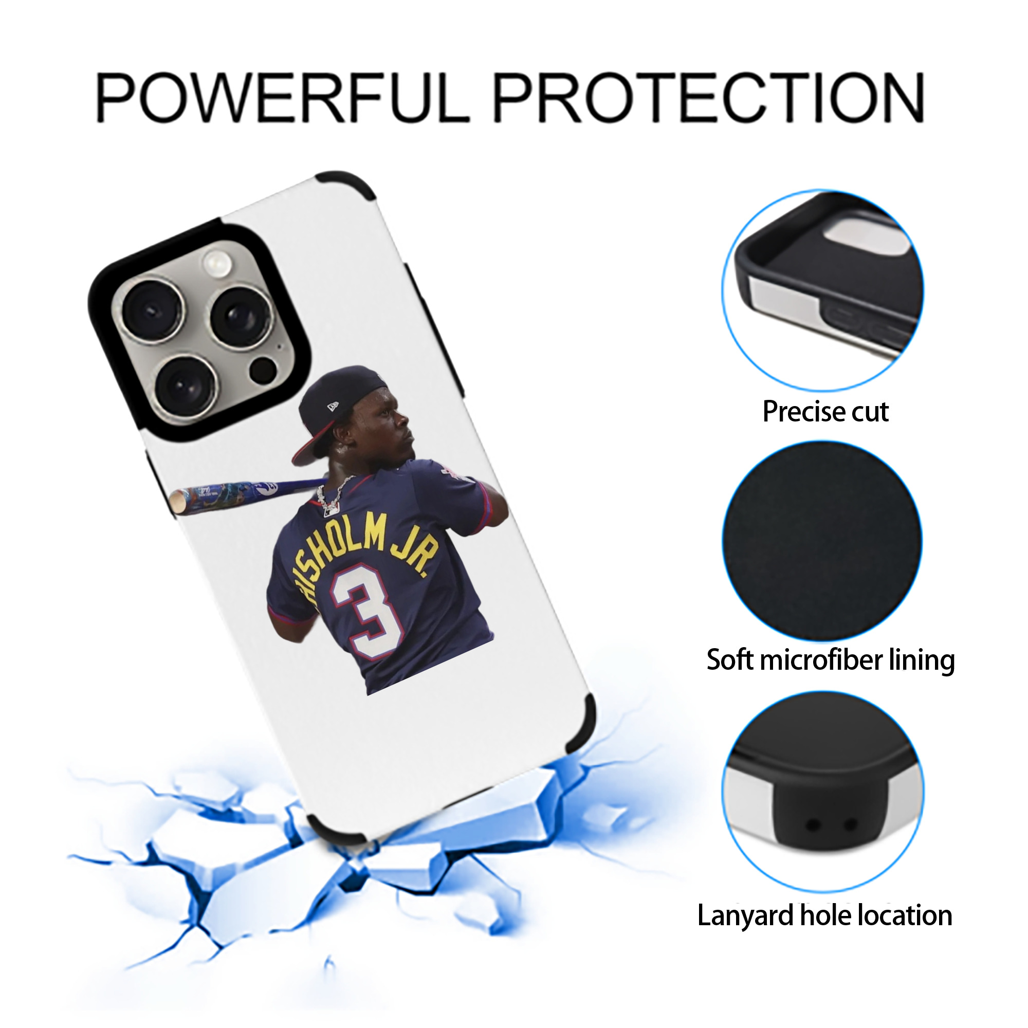 Jazz Chisholm Jr. 27 IPhone 15 Pro Max PU Leather Case – Soft Lining, 360° Protection – Precise Fit, 3D Buttons, Easy Charging – Anti-Yellowing, Easy To Clean