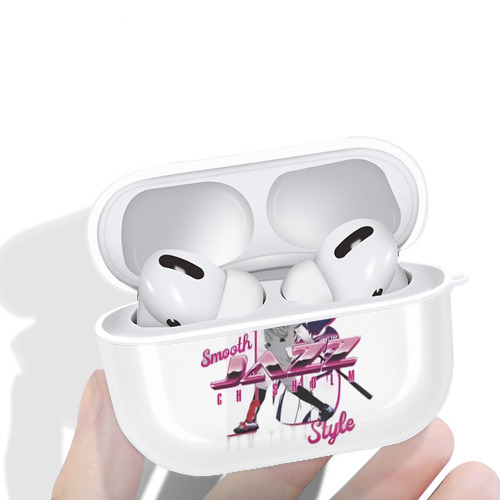 Jazz Chisholm Jr. 23 AirPods Pro Hard Case White With Keychain, Durable Flexible PC, Precise Cutouts, Anti-Fingerprint, Yellowing & Scratch Resistant, Full Protection, Washable