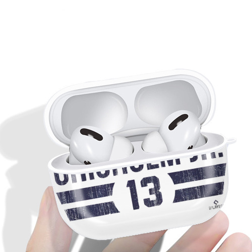 Jazz Chisholm Jr. 28 AirPods Pro Hard Case White With Keychain, Durable Flexible PC, Precise Cutouts, Anti-Fingerprint, Yellowing & Scratch Resistant, Full Protection, Washable