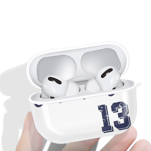 Jazz Chisholm Jr. 29 AirPods Pro Hard Case White With Keychain, Durable Flexible PC, Precise Cutouts, Anti-Fingerprint, Yellowing & Scratch Resistant, Full Protection, Washable