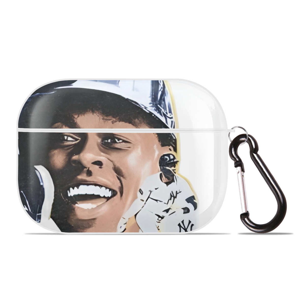 Jazz Chisholm Jr. 16 AirPods Pro Hard Case White With Keychain, Durable Flexible PC, Precise Cutouts, Anti-Fingerprint, Yellowing & Scratch Resistant, Full Protection, Washable