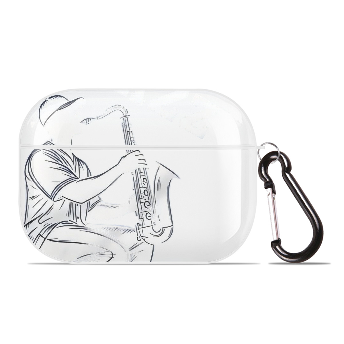 Jazz Chisholm Jr. 21 AirPods Pro Hard Case White With Keychain, Durable Flexible PC, Precise Cutouts, Anti-Fingerprint, Yellowing & Scratch Resistant, Full Protection, Washable