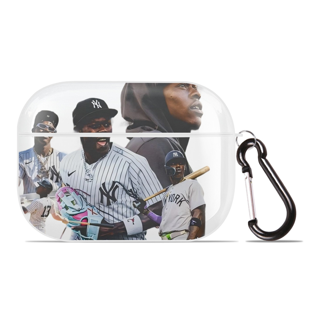 Jazz Chisholm Jr. 25 AirPods Pro Hard Case White With Keychain, Durable Flexible PC, Precise Cutouts, Anti-Fingerprint, Yellowing & Scratch Resistant, Full Protection, Washable