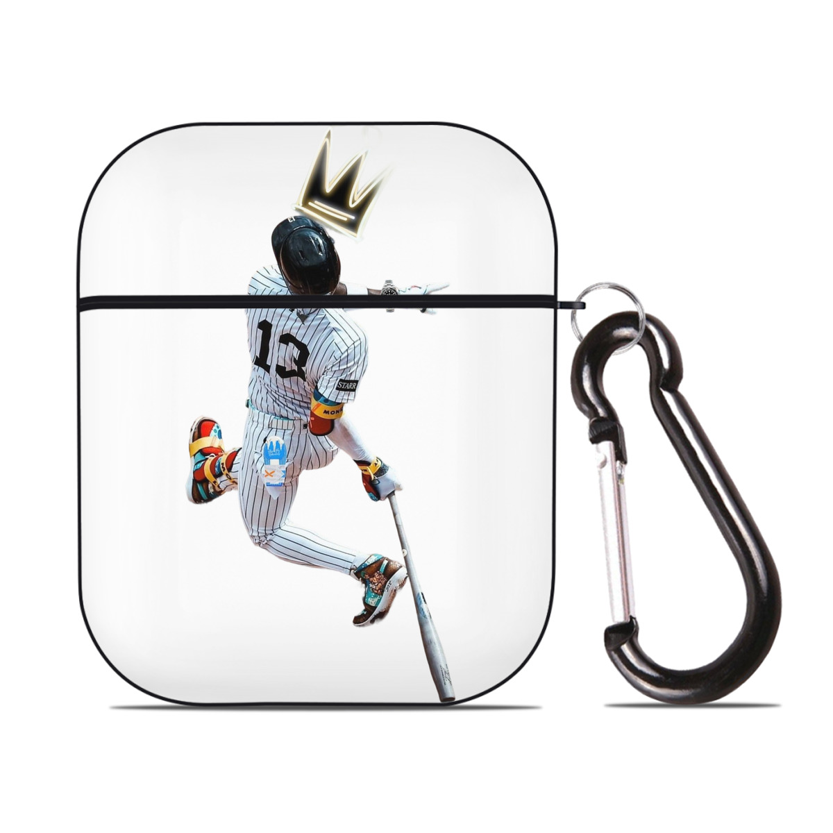 Jazz Chisholm Jr. 4 AirPods 2 Case Hard Shell Black, Flexible PC Material, Precise Cutouts, Full Protection, Anti-Fingerprint, Washable, Includes Keychain – Durable & Slim Design