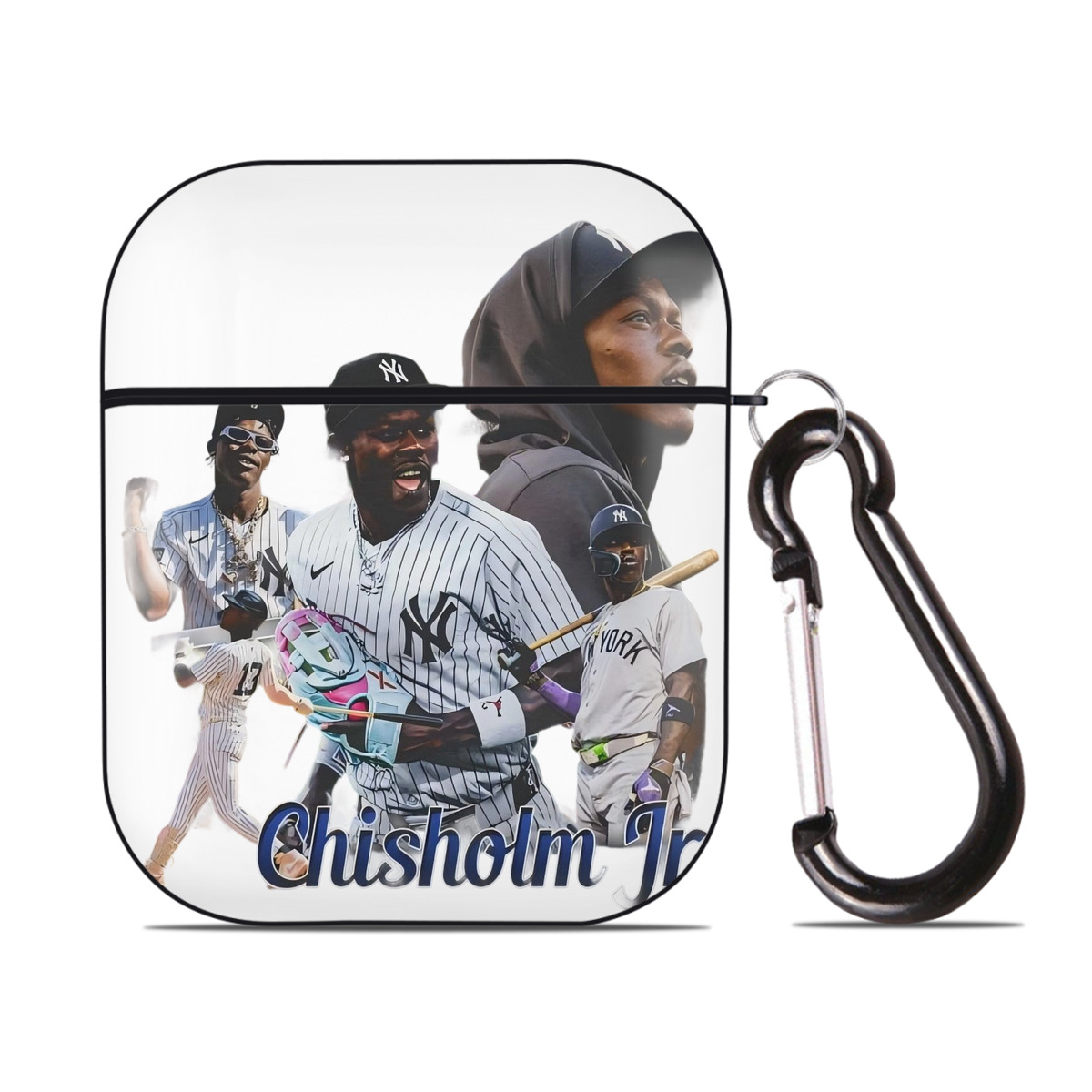 Jazz Chisholm Jr. 25 AirPods 2 Case Hard Shell Black, Flexible PC Material, Precise Cutouts, Full Protection, Anti-Fingerprint, Washable, Includes Keychain – Durable & Slim Design