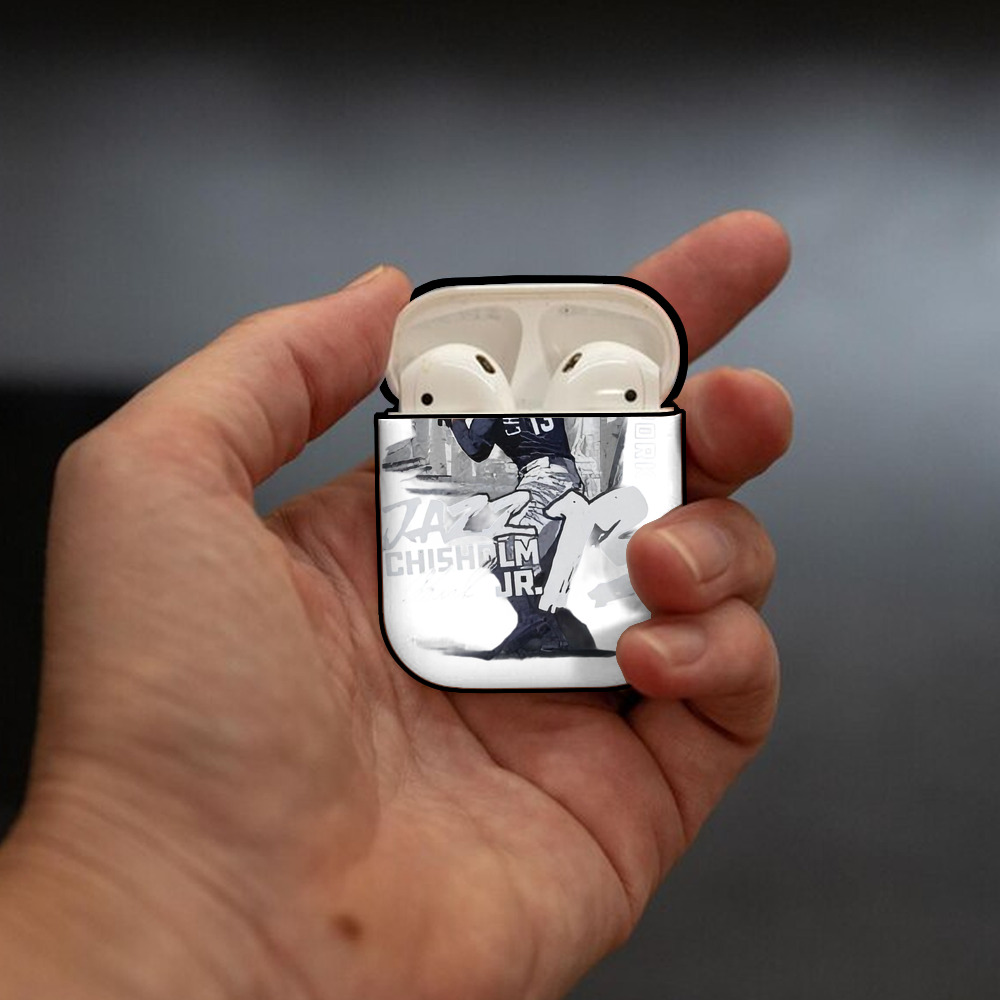 Jazz Chisholm Jr. 20 AirPods 2 Case Hard Shell Black, Flexible PC Material, Precise Cutouts, Full Protection, Anti-Fingerprint, Washable, Includes Keychain – Durable & Slim Design