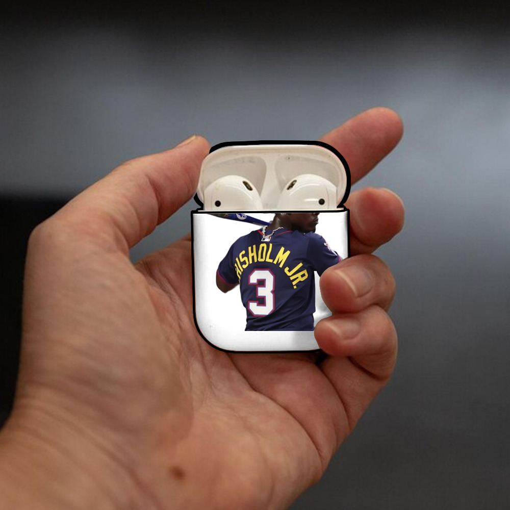 Jazz Chisholm Jr. 27 AirPods 2 Case Hard Shell Black, Flexible PC Material, Precise Cutouts, Full Protection, Anti-Fingerprint, Washable, Includes Keychain – Durable & Slim Design