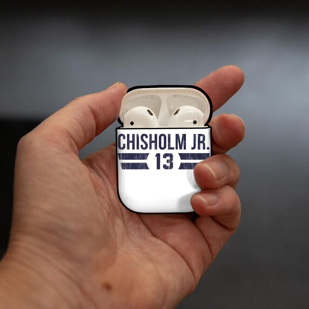 Jazz Chisholm Jr. 28 AirPods 2 Case Hard Shell Black, Flexible PC Material, Precise Cutouts, Full Protection, Anti-Fingerprint, Washable, Includes Keychain – Durable & Slim Design