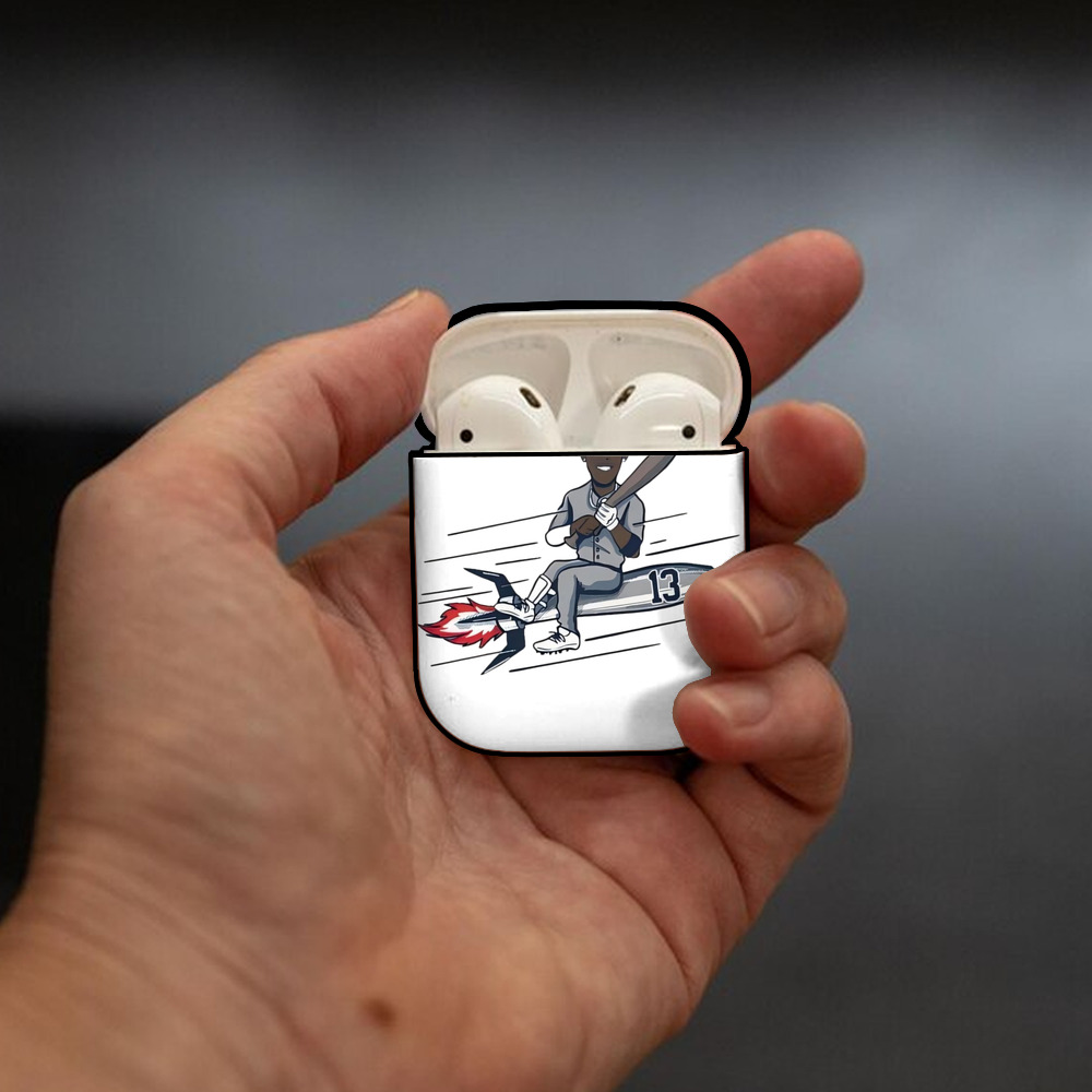 Jazz Chisholm Jr. 30 AirPods 2 Case Hard Shell Black, Flexible PC Material, Precise Cutouts, Full Protection, Anti-Fingerprint, Washable, Includes Keychain – Durable & Slim Design