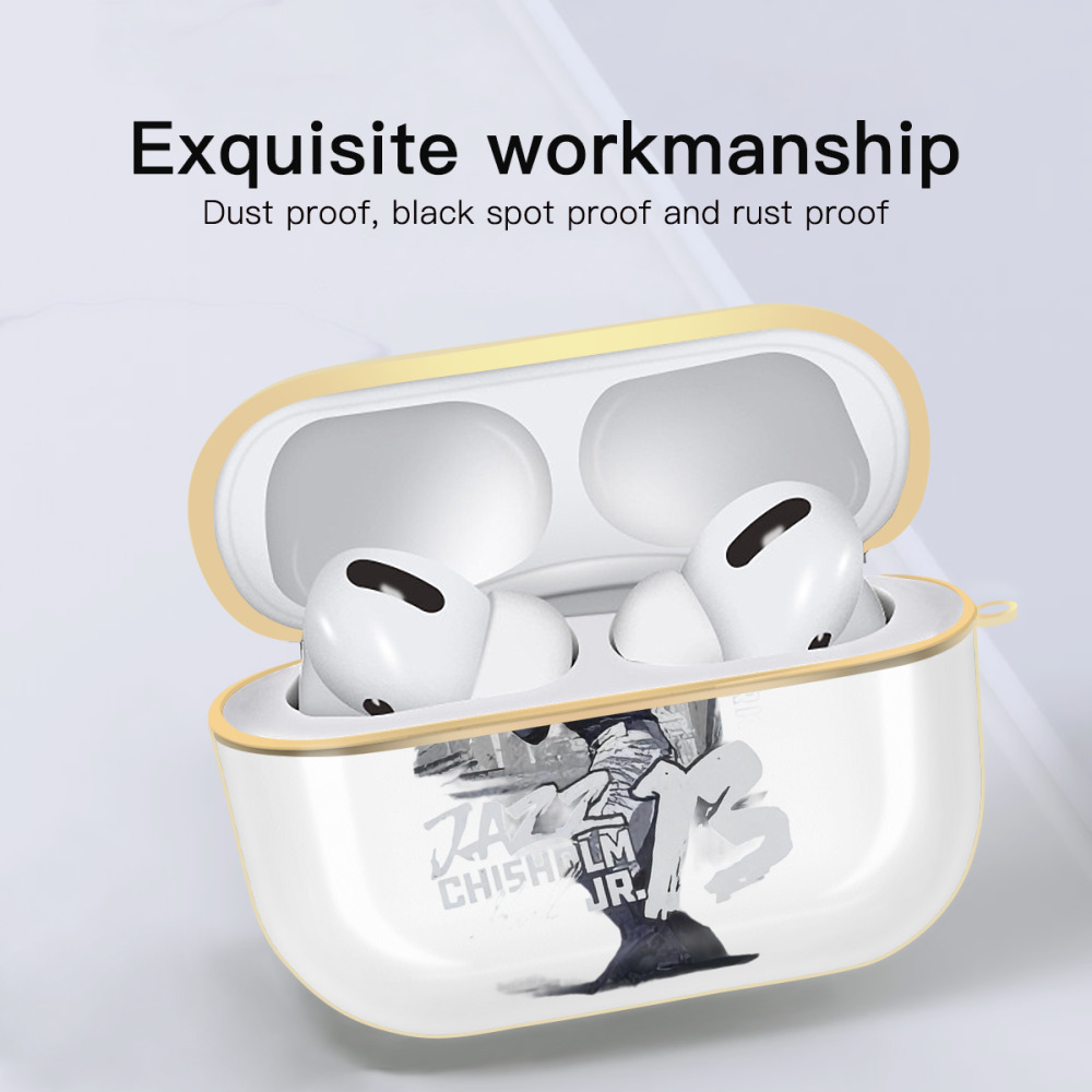 Jazz Chisholm Jr. 20 Luxury Gold AirPods Pro Case With Keychain, Flexible PC Material, Full Protection, Precise Cutouts, Anti-Fingerprint, Washable, Durable Design