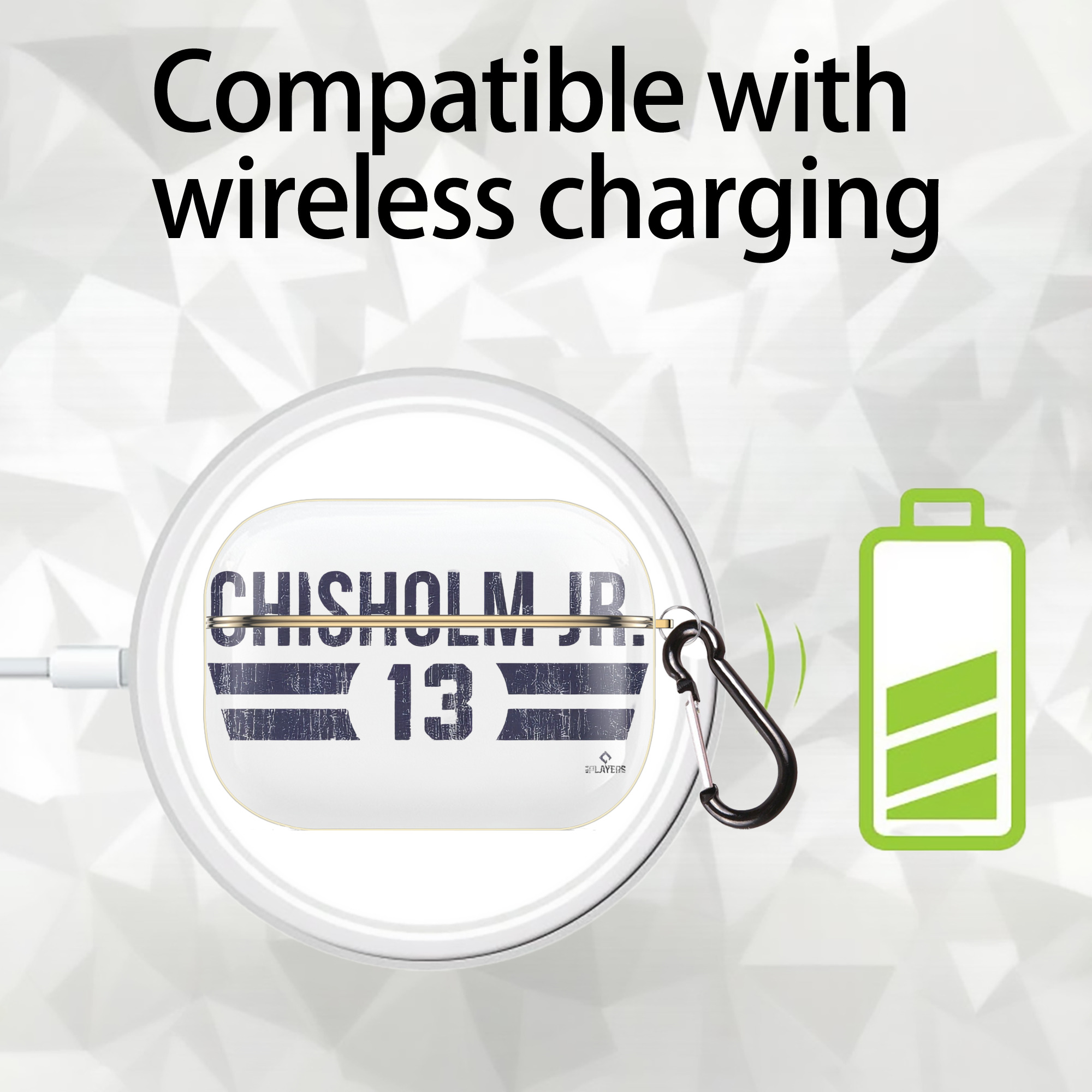 Jazz Chisholm Jr. 28 Luxury Gold AirPods Pro Case With Keychain, Flexible PC Material, Full Protection, Precise Cutouts, Anti-Fingerprint, Washable, Durable Design