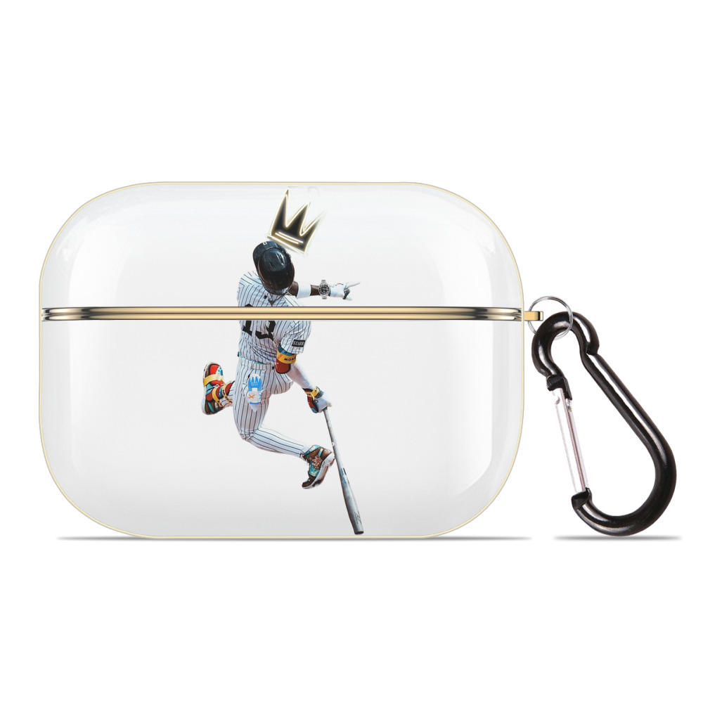 Jazz Chisholm Jr. 4 Luxury Gold AirPods Pro Case With Keychain, Flexible PC Material, Full Protection, Precise Cutouts, Anti-Fingerprint, Washable, Durable Design