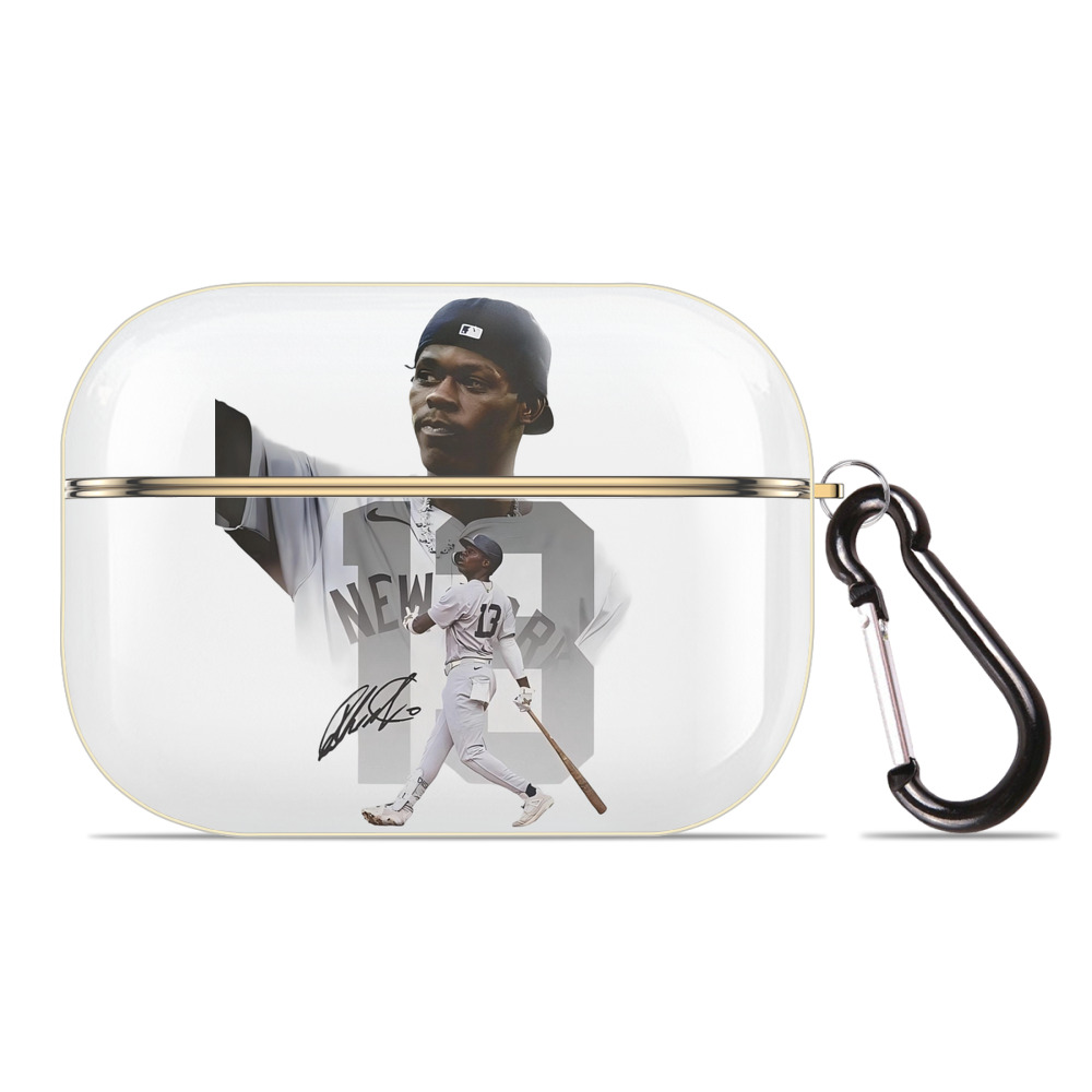 Jazz Chisholm Jr. 15 Luxury Gold AirPods Pro Case With Keychain, Flexible PC Material, Full Protection, Precise Cutouts, Anti-Fingerprint, Washable, Durable Design