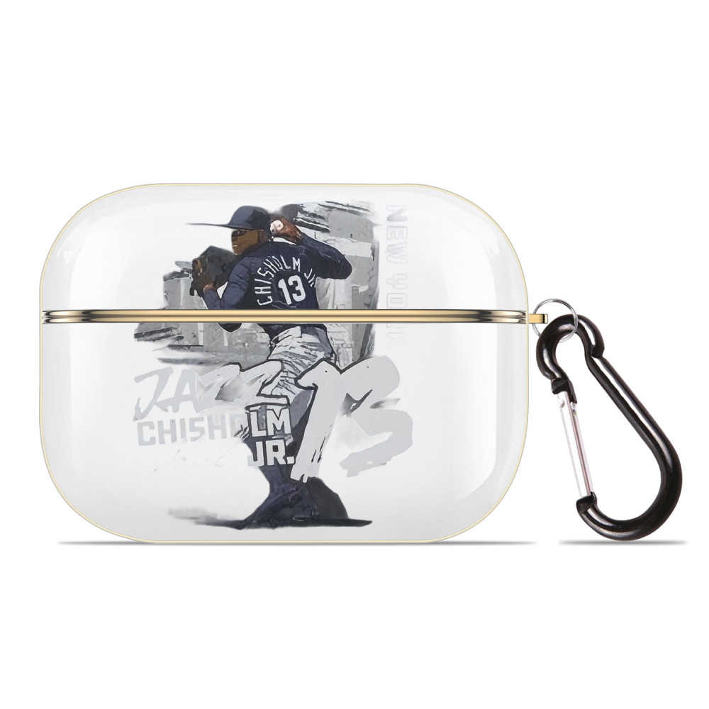 Jazz Chisholm Jr. 20 Luxury Gold AirPods Pro Case With Keychain, Flexible PC Material, Full Protection, Precise Cutouts, Anti-Fingerprint, Washable, Durable Design