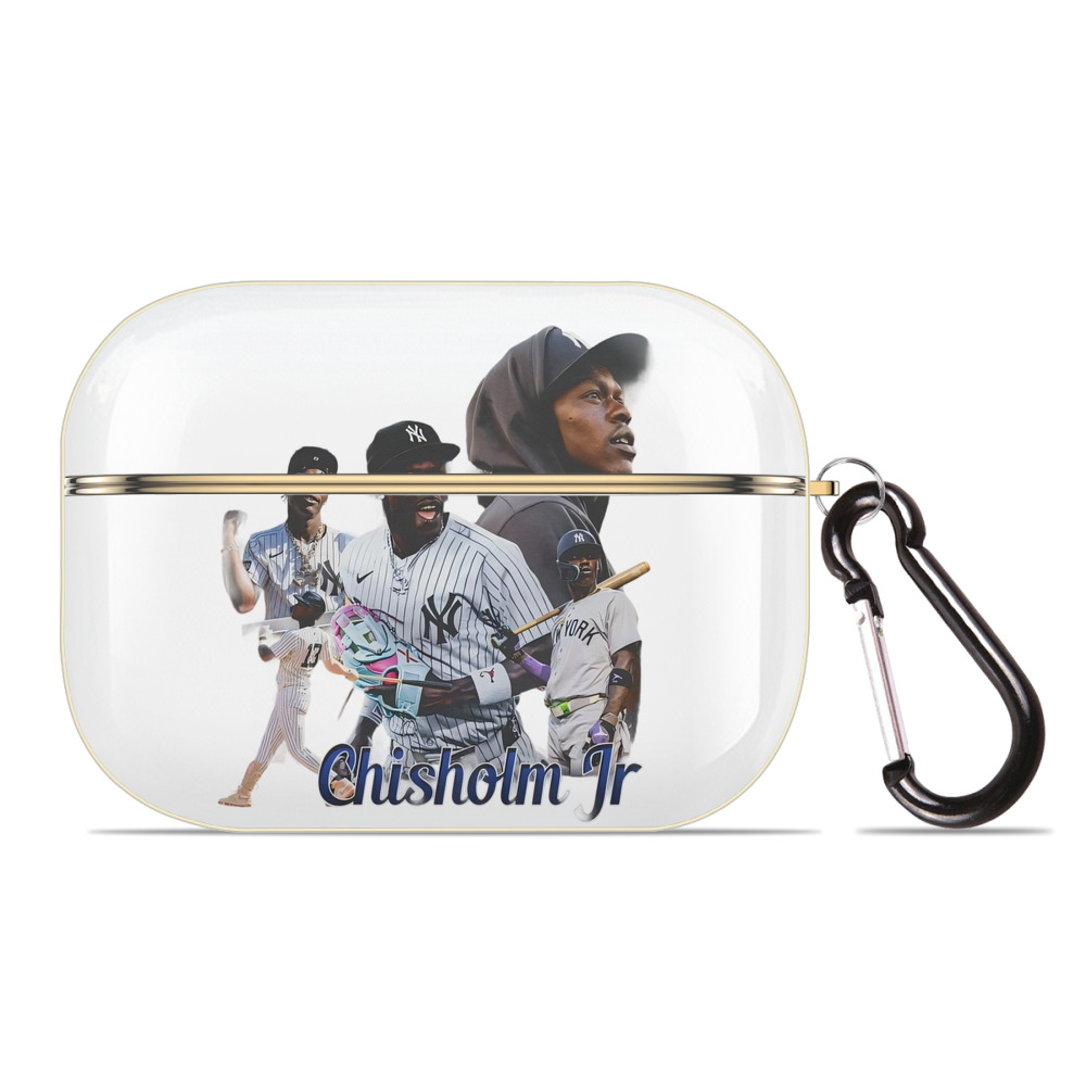 Jazz Chisholm Jr. 25 Luxury Gold AirPods Pro Case With Keychain, Flexible PC Material, Full Protection, Precise Cutouts, Anti-Fingerprint, Washable, Durable Design
