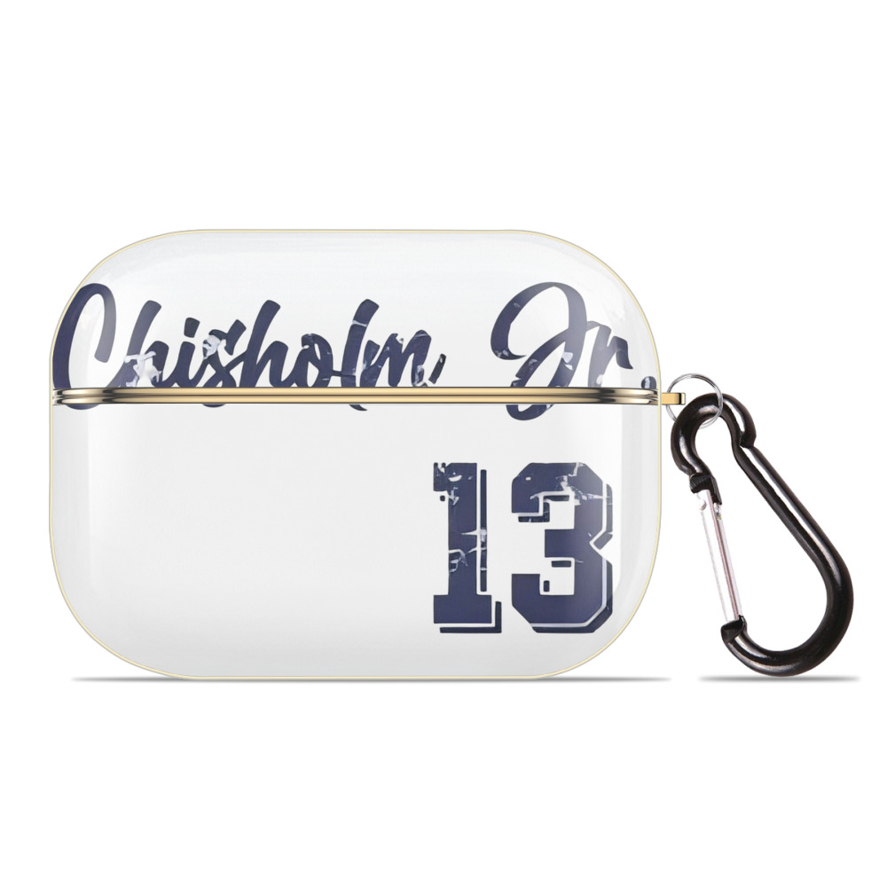 Jazz Chisholm Jr. 29 Luxury Gold AirPods Pro Case With Keychain, Flexible PC Material, Full Protection, Precise Cutouts, Anti-Fingerprint, Washable, Durable Design
