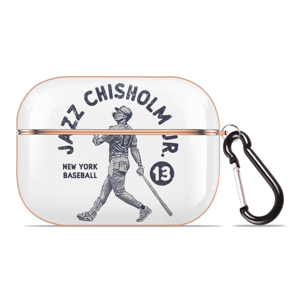 Jazz Chisholm Jr. 14 AirPods Pro Protective Case Rose Gold, Flexible PC Material, Precise Fit, Anti-Slip Cover, Full Protection, Fingerprint Resistant, Washable With Keychain