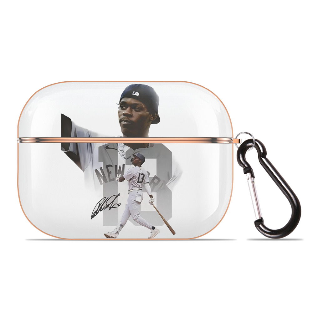 Jazz Chisholm Jr. 15 AirPods Pro Protective Case Rose Gold, Flexible PC Material, Precise Fit, Anti-Slip Cover, Full Protection, Fingerprint Resistant, Washable With Keychain