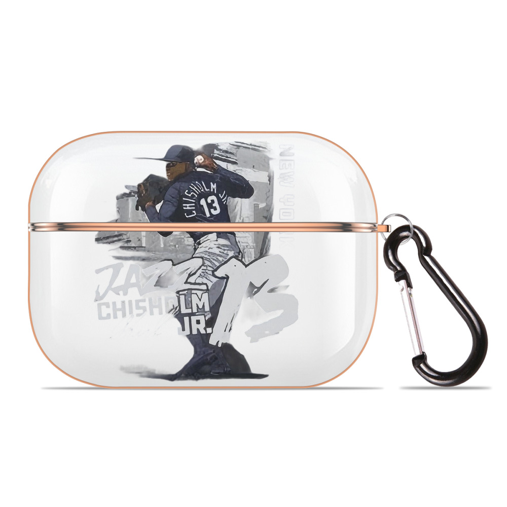 Jazz Chisholm Jr. 20 AirPods Pro Protective Case Rose Gold, Flexible PC Material, Precise Fit, Anti-Slip Cover, Full Protection, Fingerprint Resistant, Washable With Keychain