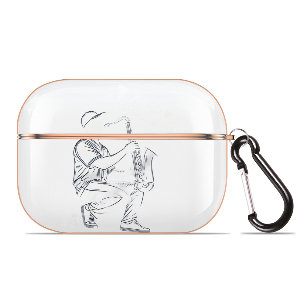 Jazz Chisholm Jr. 21 AirPods Pro Protective Case Rose Gold, Flexible PC Material, Precise Fit, Anti-Slip Cover, Full Protection, Fingerprint Resistant, Washable With Keychain