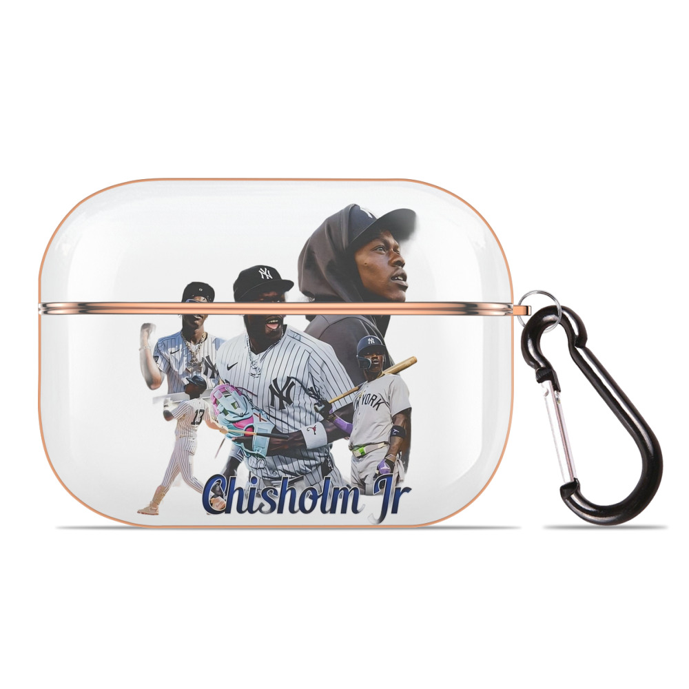 Jazz Chisholm Jr. 25 AirPods Pro Protective Case Rose Gold, Flexible PC Material, Precise Fit, Anti-Slip Cover, Full Protection, Fingerprint Resistant, Washable With Keychain
