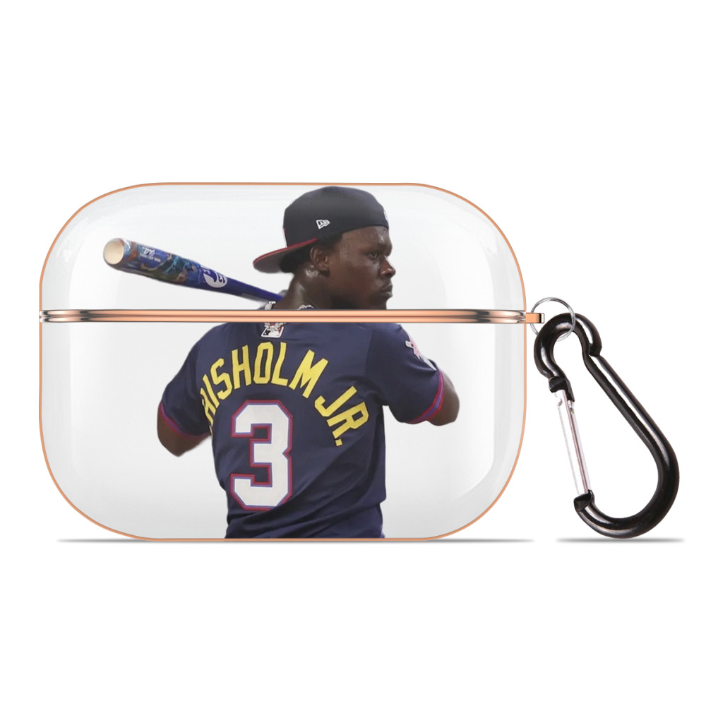 Jazz Chisholm Jr. 27 AirPods Pro Protective Case Rose Gold, Flexible PC Material, Precise Fit, Anti-Slip Cover, Full Protection, Fingerprint Resistant, Washable With Keychain