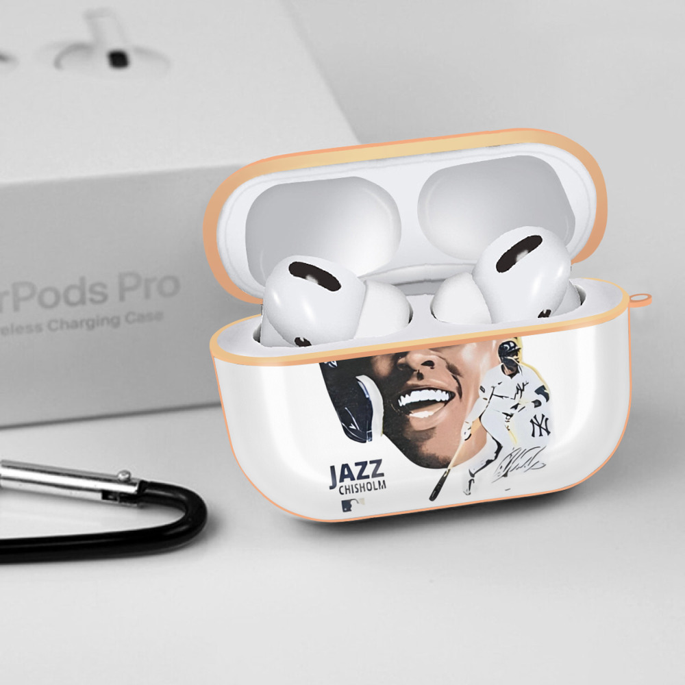 Jazz Chisholm Jr. 16 AirPods Pro Protective Case Rose Gold, Flexible PC Material, Precise Fit, Anti-Slip Cover, Full Protection, Fingerprint Resistant, Washable With Keychain