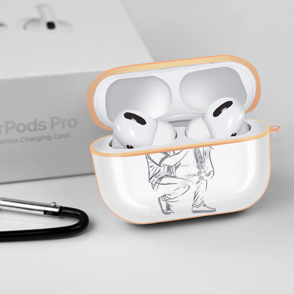 Jazz Chisholm Jr. 21 AirPods Pro Protective Case Rose Gold, Flexible PC Material, Precise Fit, Anti-Slip Cover, Full Protection, Fingerprint Resistant, Washable With Keychain
