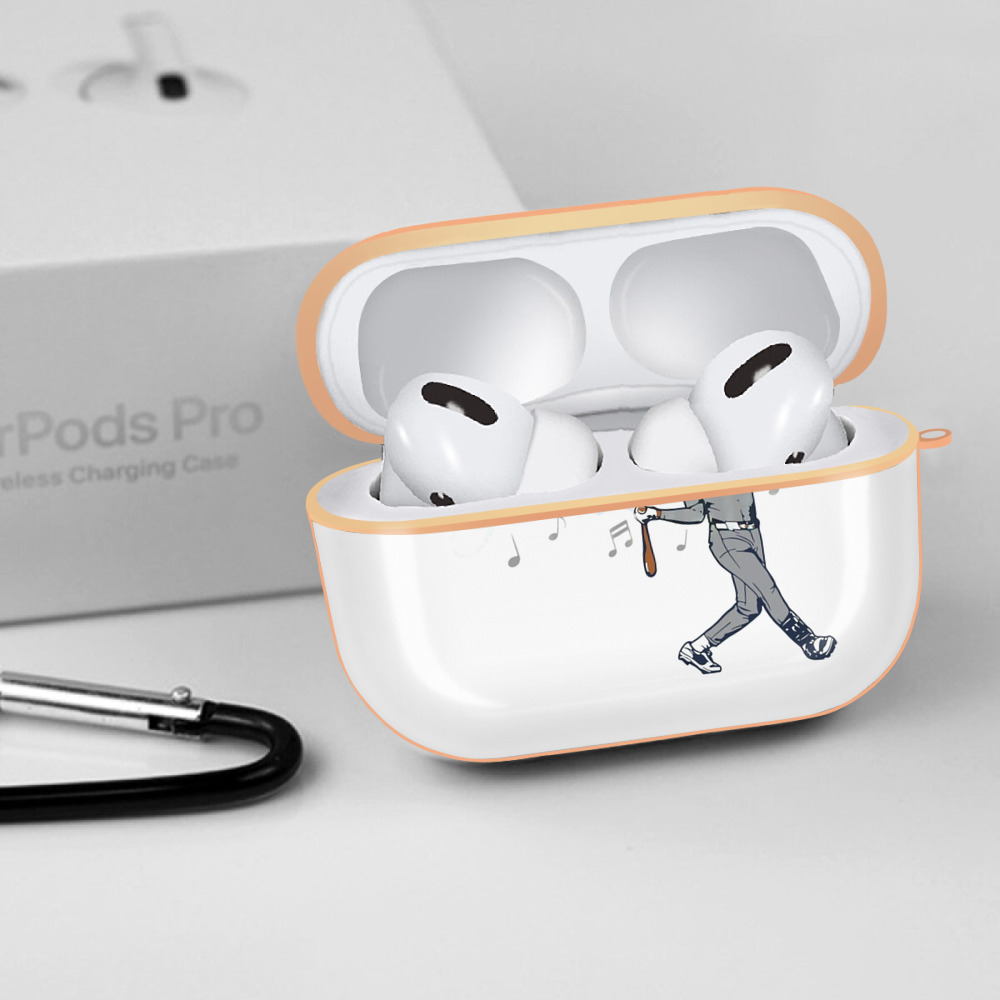 Jazz Chisholm Jr. 24 AirPods Pro Protective Case Rose Gold, Flexible PC Material, Precise Fit, Anti-Slip Cover, Full Protection, Fingerprint Resistant, Washable With Keychain