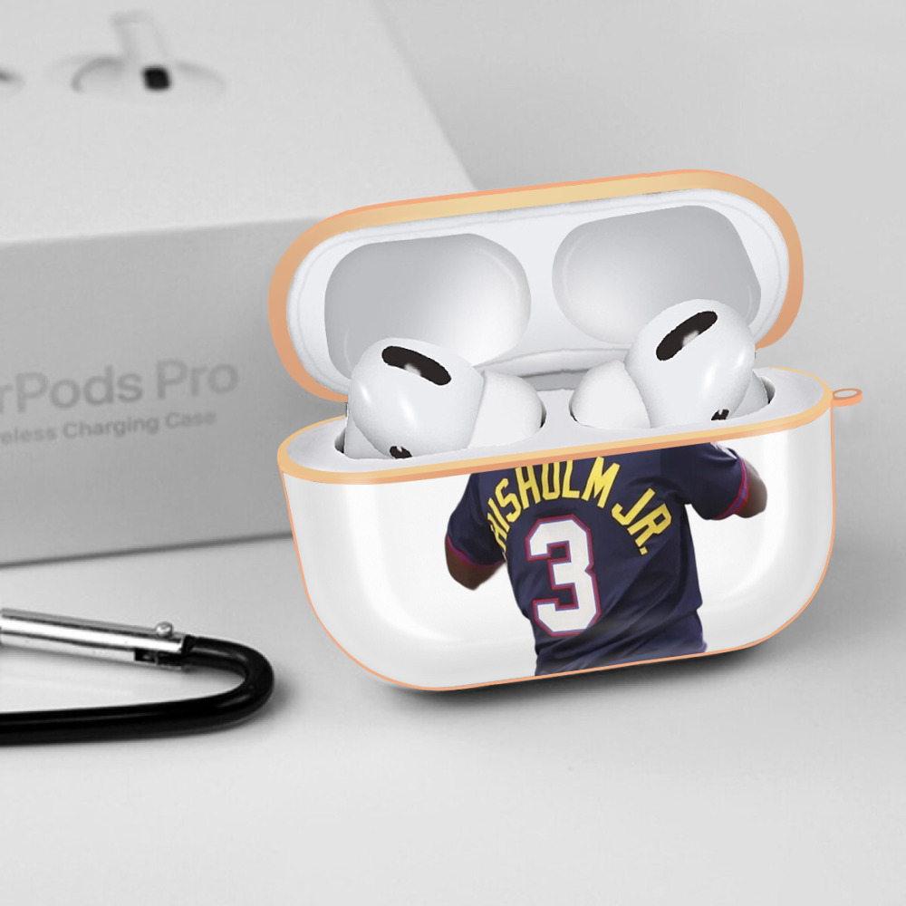 Jazz Chisholm Jr. 27 AirPods Pro Protective Case Rose Gold, Flexible PC Material, Precise Fit, Anti-Slip Cover, Full Protection, Fingerprint Resistant, Washable With Keychain