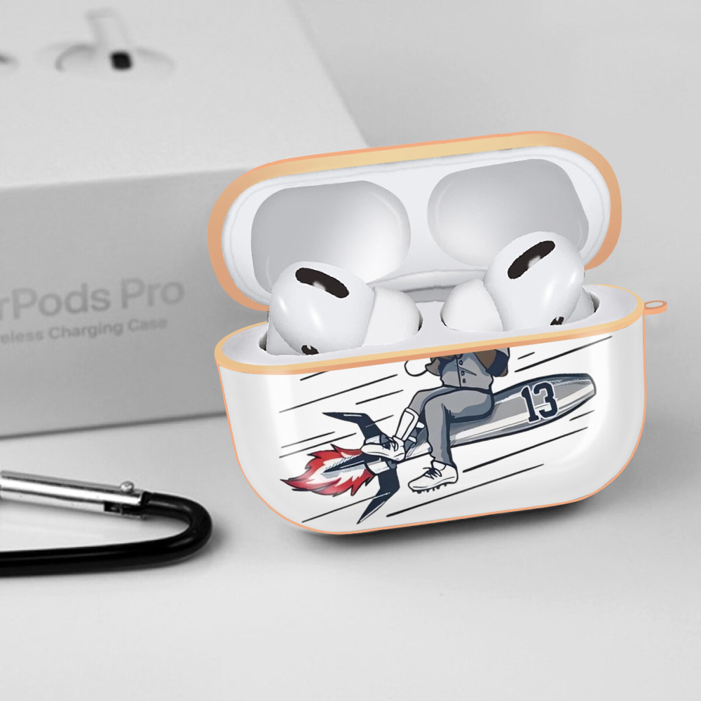 Jazz Chisholm Jr. 30 AirPods Pro Protective Case Rose Gold, Flexible PC Material, Precise Fit, Anti-Slip Cover, Full Protection, Fingerprint Resistant, Washable With Keychain