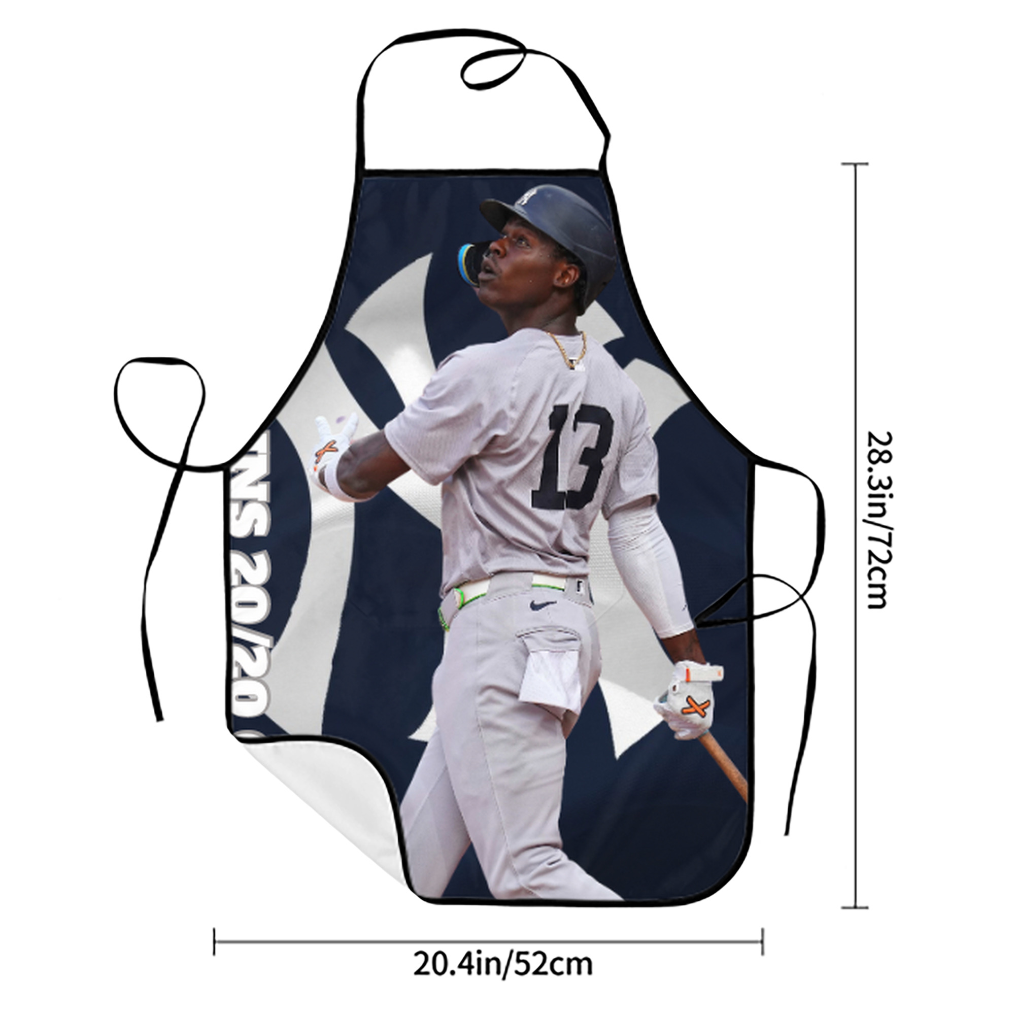 Jazz Chisholm Jr. 47 Stain-Resistant Polyester Apron With Pocket – Full Print, Waterproof, Anti-Wrinkle, Anti-Pilling – Ideal For Kitchen, BBQ, Restaurant, Salon & More