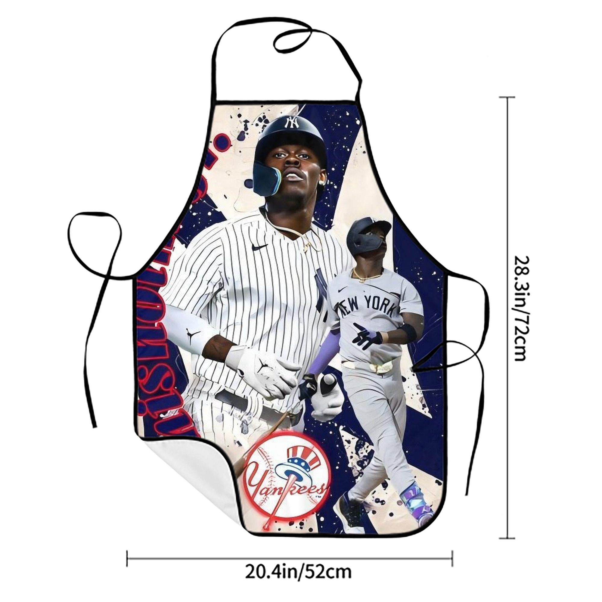 Jazz Chisholm Jr. 48 Stain-Resistant Polyester Apron With Pocket – Full Print, Waterproof, Anti-Wrinkle, Anti-Pilling – Ideal For Kitchen, BBQ, Restaurant, Salon & More