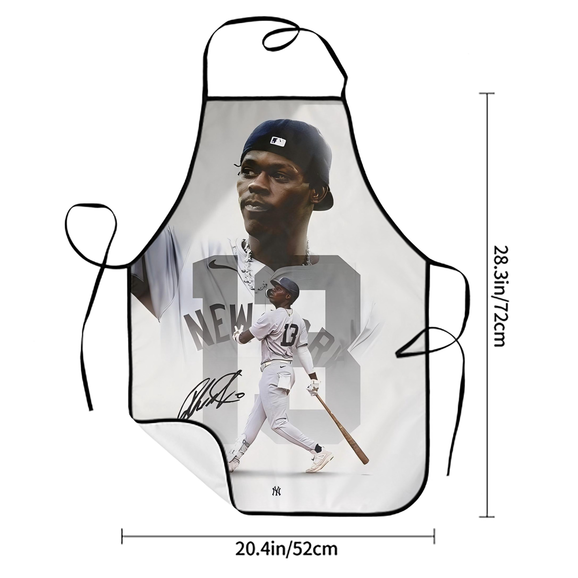 Jazz Chisholm Jr. 50 Stain-Resistant Polyester Apron With Pocket – Full Print, Waterproof, Anti-Wrinkle, Anti-Pilling – Ideal For Kitchen, BBQ, Restaurant, Salon & More