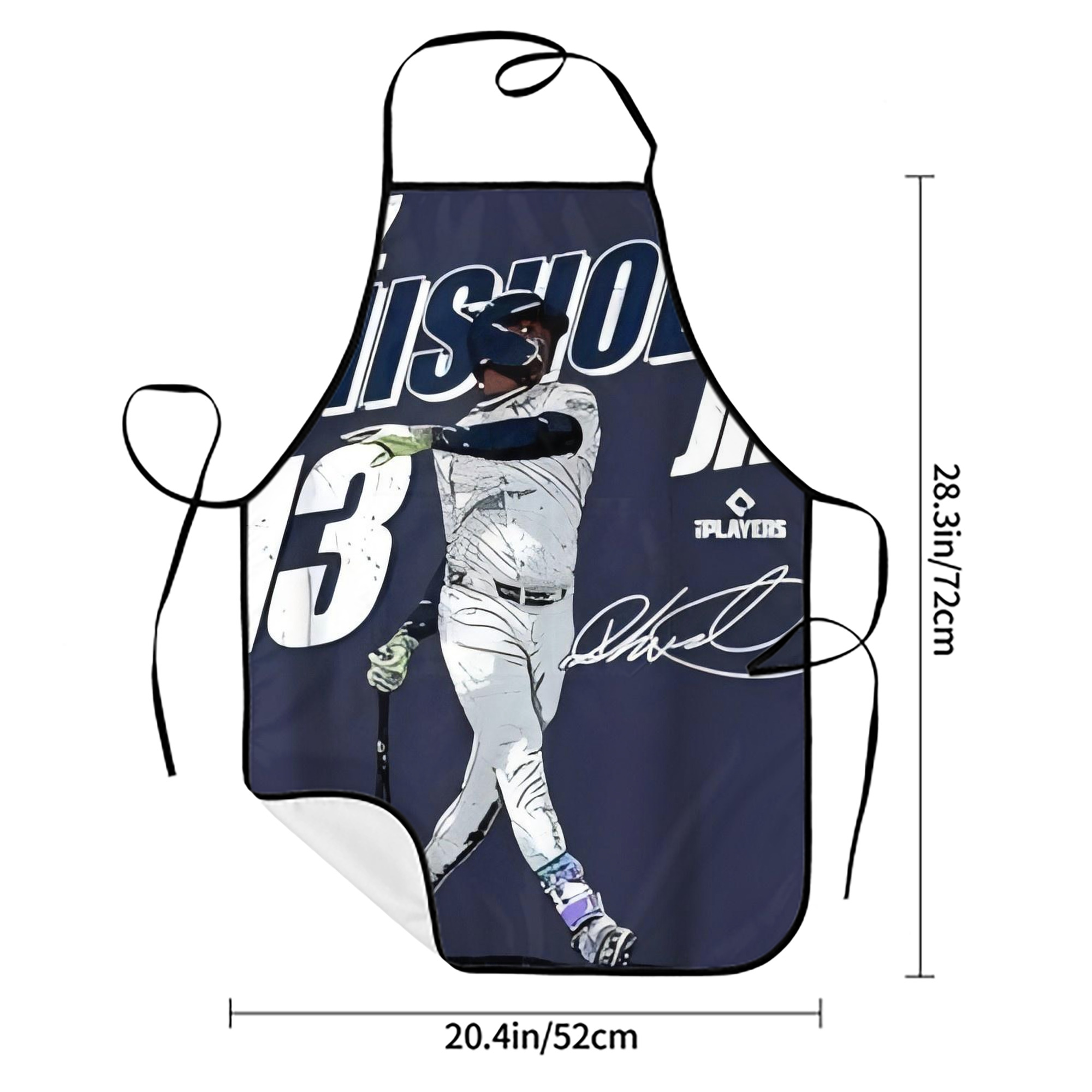 Jazz Chisholm Jr. 59 Stain-Resistant Polyester Apron With Pocket – Full Print, Waterproof, Anti-Wrinkle, Anti-Pilling – Ideal For Kitchen, BBQ, Restaurant, Salon & More