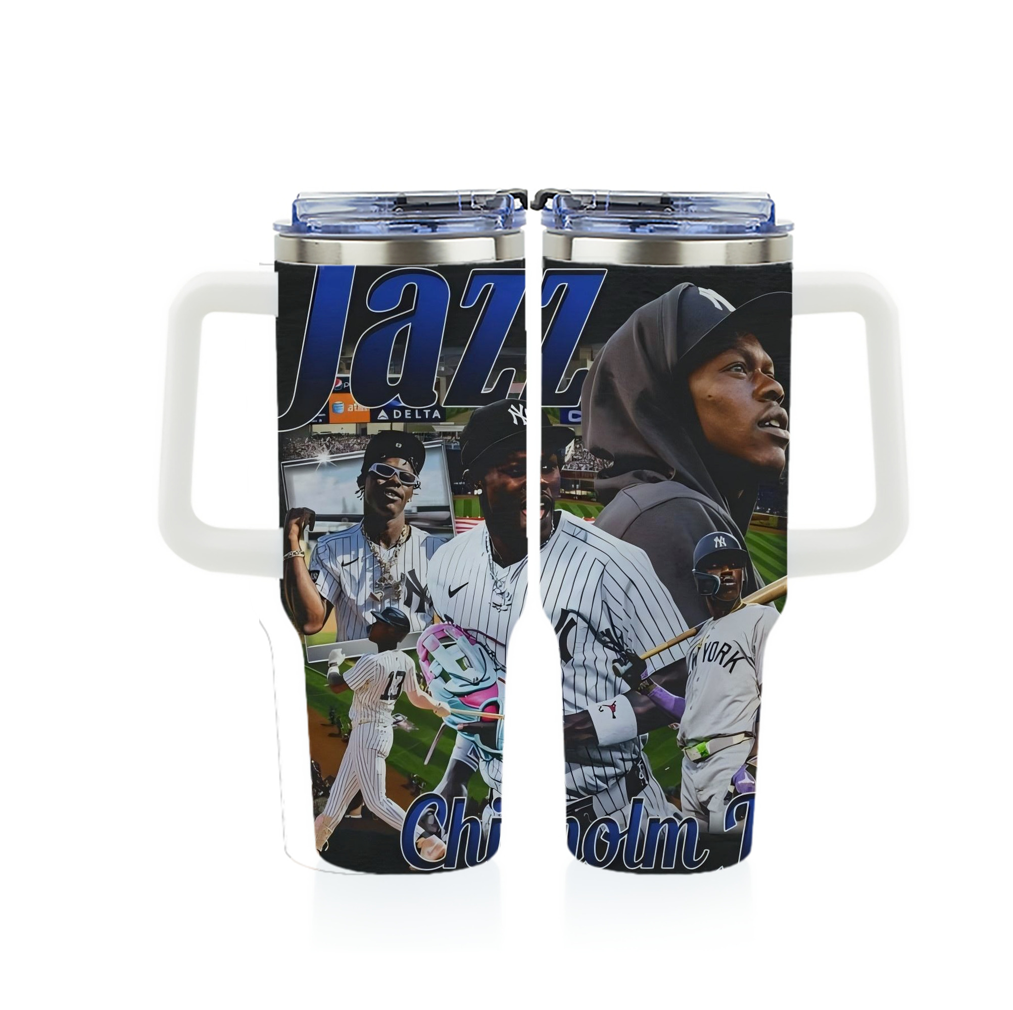 Jazz Chisholm Jr. 55 40oz Full Wrap Car Tumbler – Durable Stainless Steel Travel Mug With Vibrant UV Print – Double Wall Insulated, Fits Most Car Cup Holders