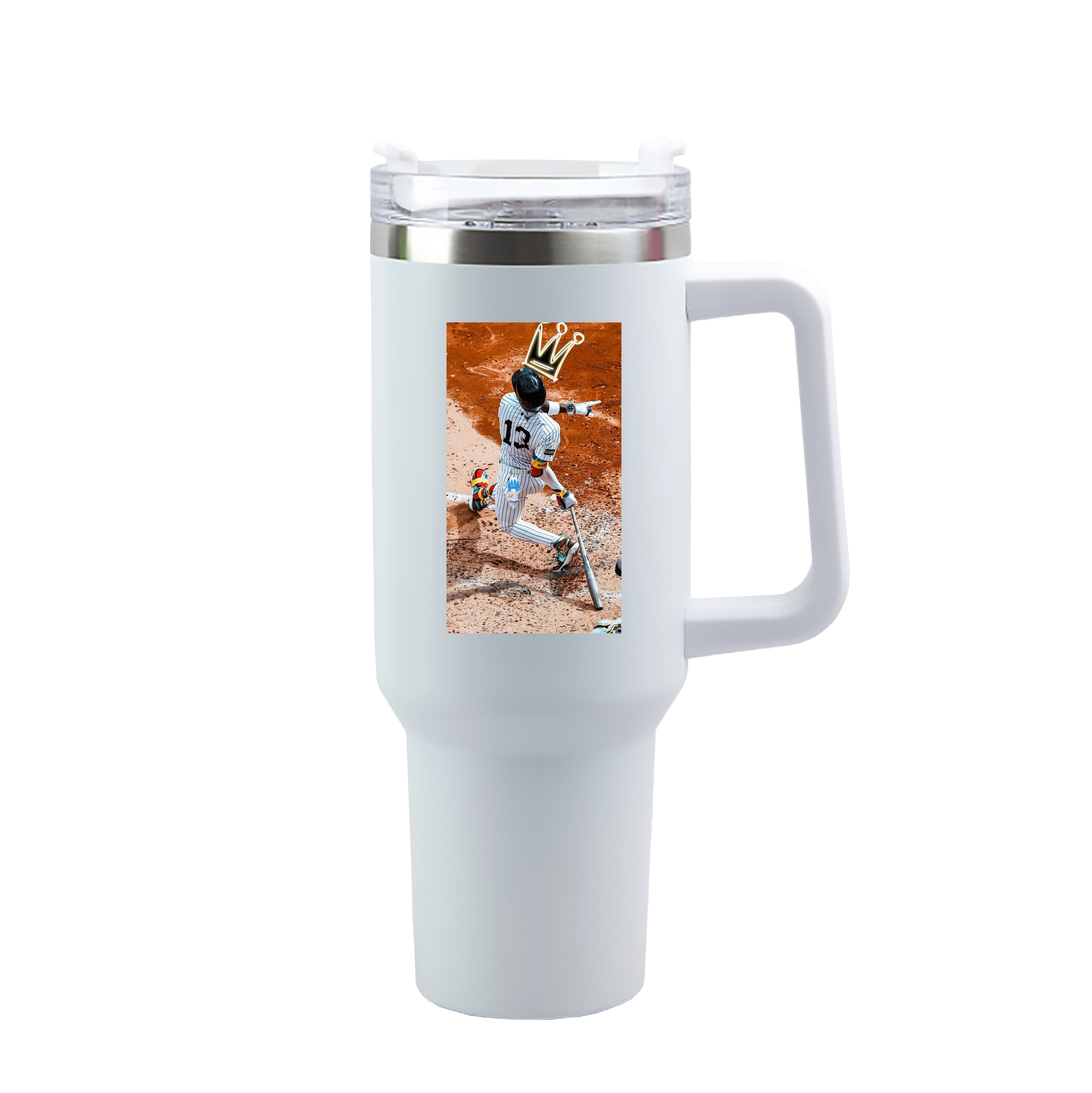 Jazz Chisholm Jr. 35 40oz Handle Car Tumbler – Durable Stainless Steel Travel Mug With UV Print – Double Wall Insulated, Fits Most Car Cup Holders