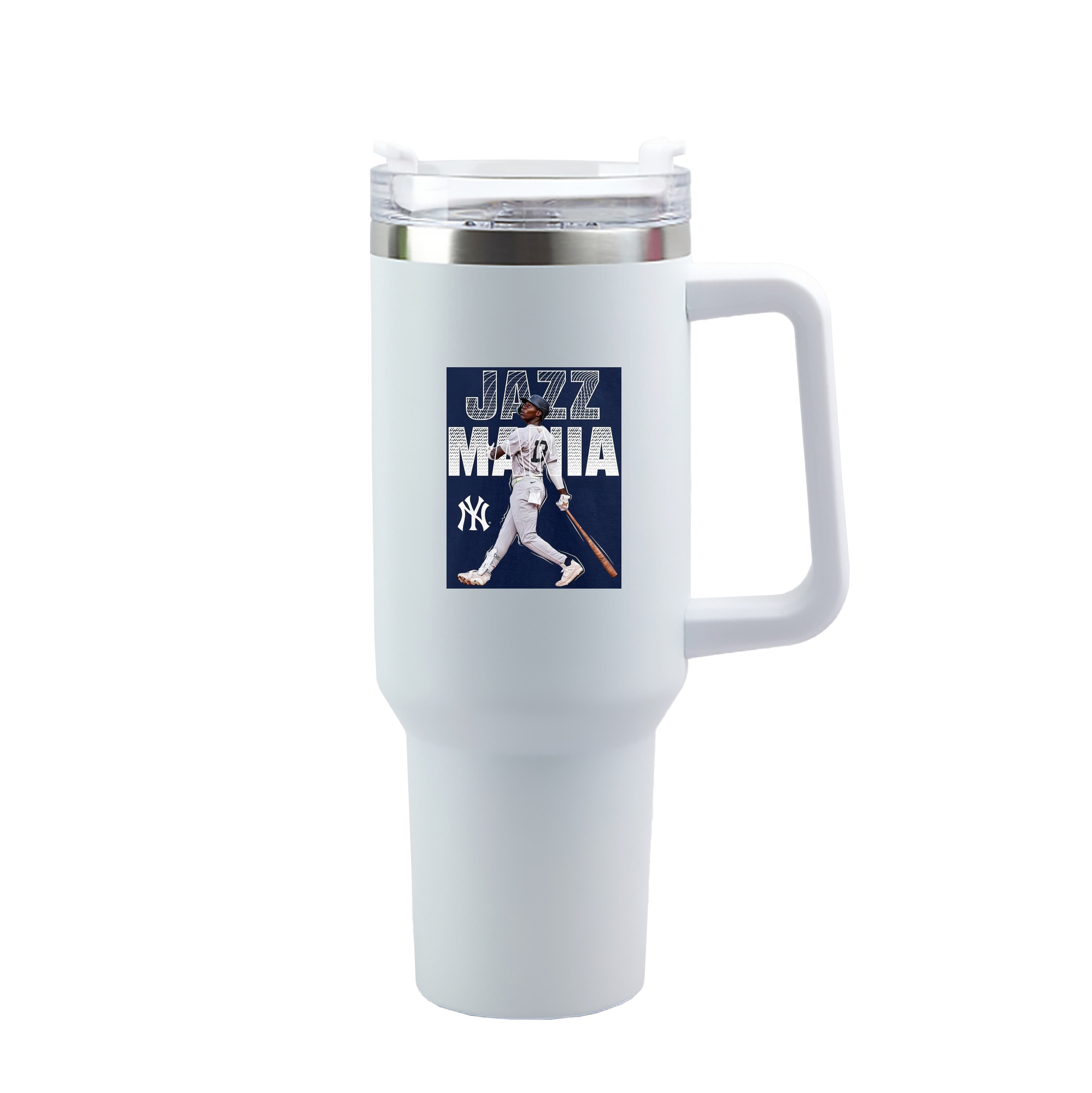 Jazz Chisholm Jr. 51 40oz Handle Car Tumbler – Durable Stainless Steel Travel Mug With UV Print – Double Wall Insulated, Fits Most Car Cup Holders