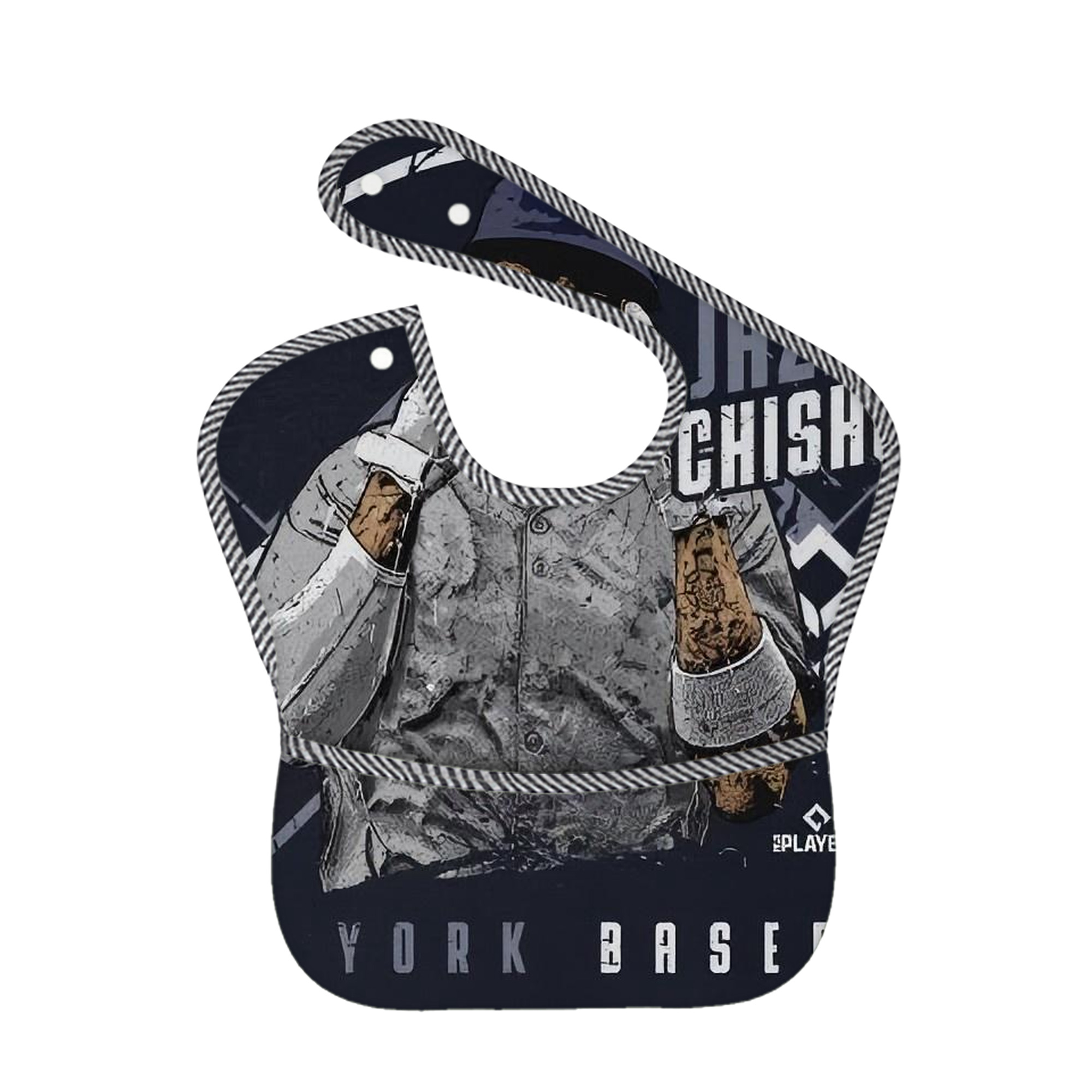 Jazz Chisholm Jr. 65 Adjustable Waterproof Toddler Bib – Full-Print Durable Polyester – Foldable Crumb Pocket – Easy Snap Closure – Soft
