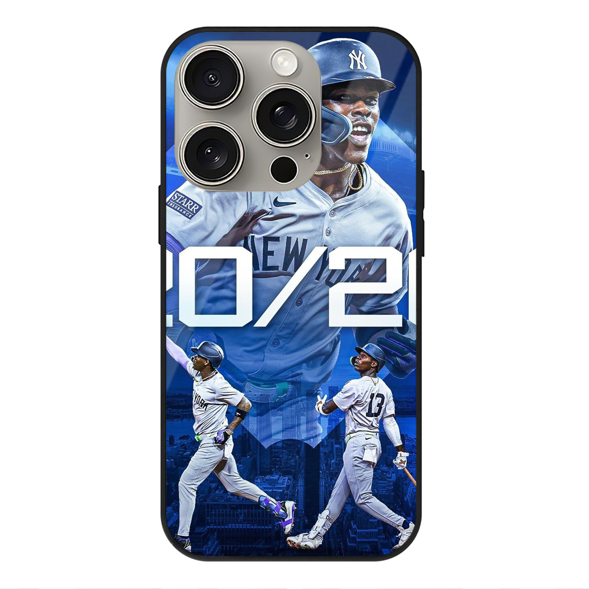 Jazz Chisholm Jr. 34 IPhone 15 Pro Mirror Phone Case – UV Printed Glass + TPU – Scratch-Resistant, Wireless Charging Compatible, Precise Fit & Stylish Design