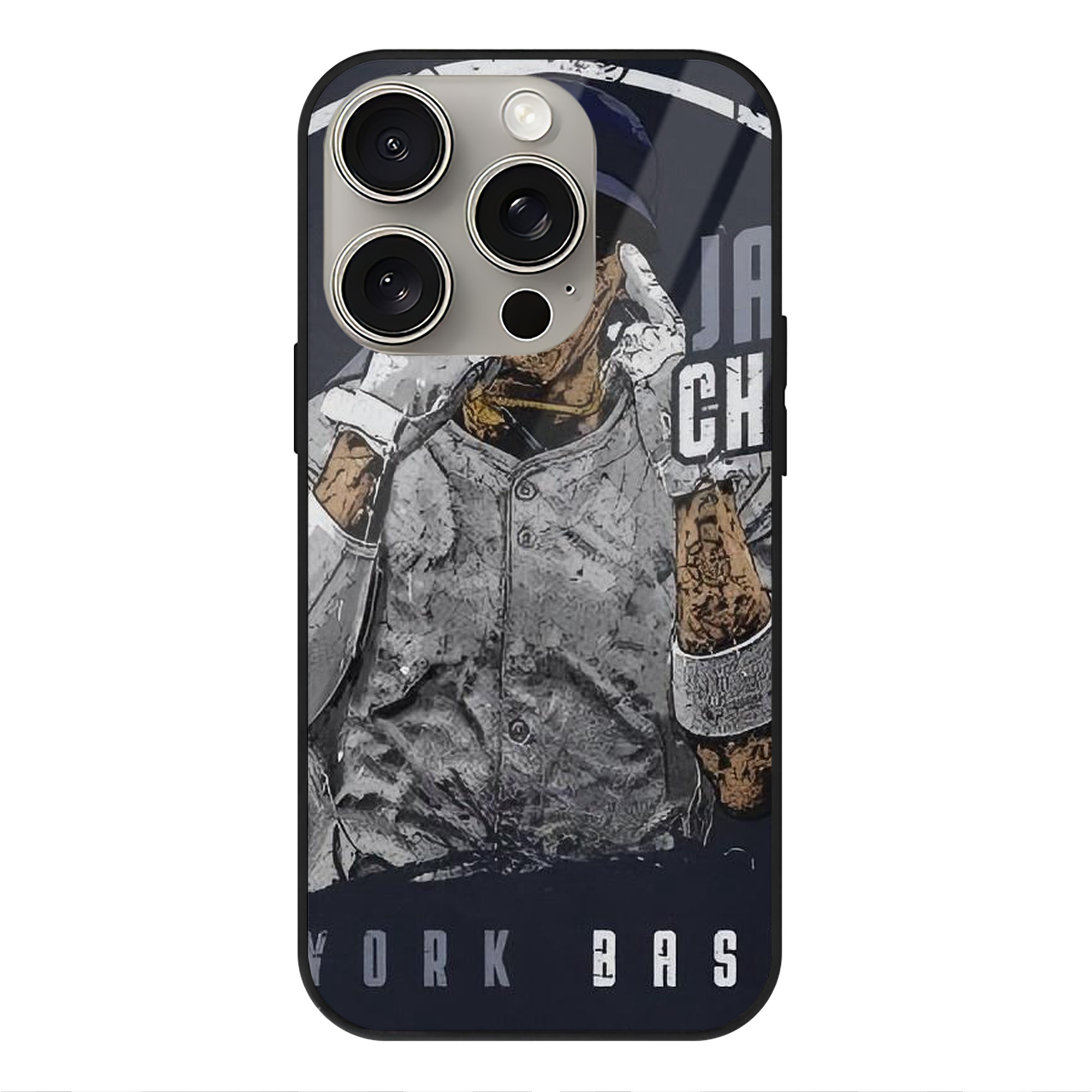 Jazz Chisholm Jr. 65 IPhone 15 Pro Mirror Phone Case – UV Printed Glass + TPU – Scratch-Resistant, Wireless Charging Compatible, Precise Fit & Stylish Design