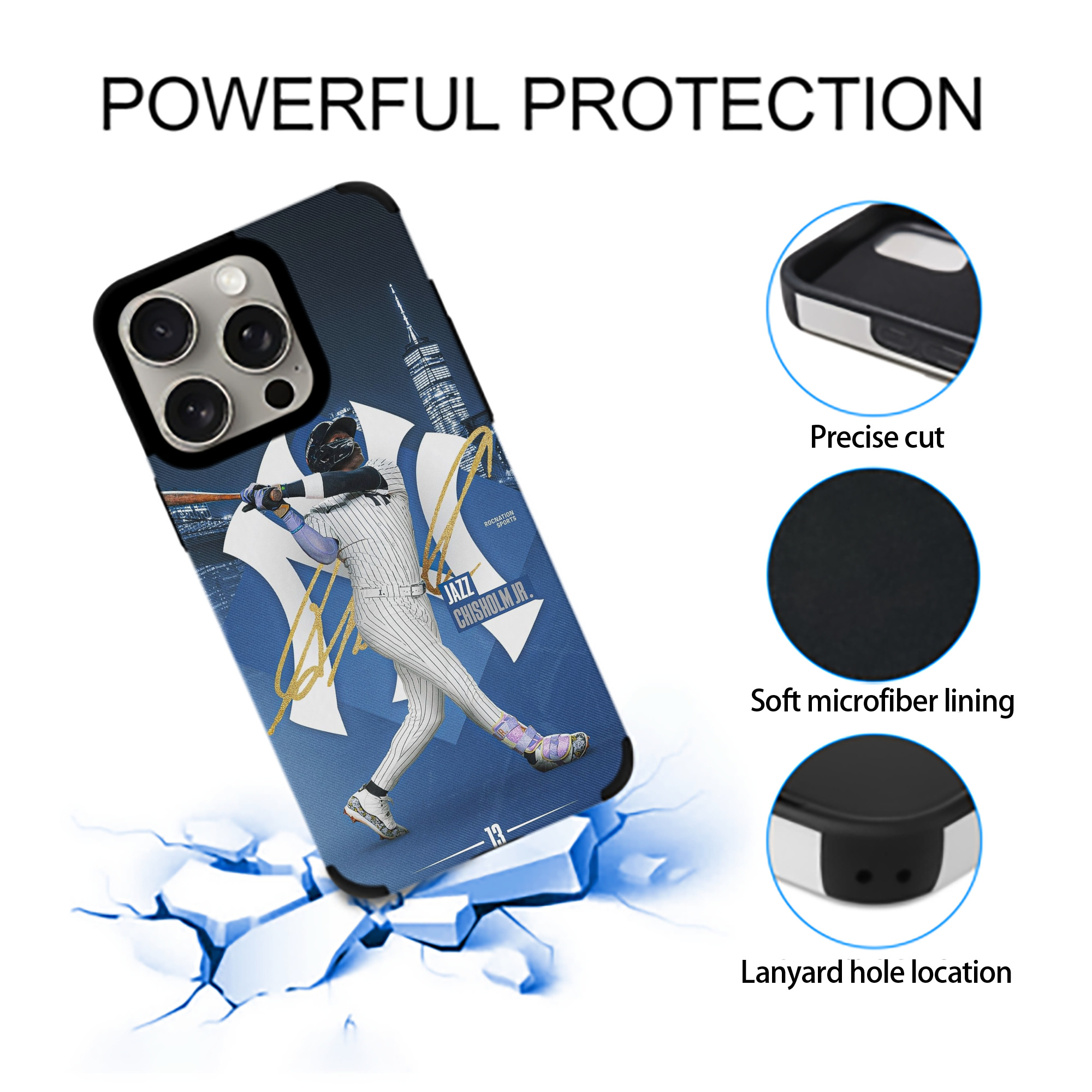 Jazz Chisholm Jr. 36 IPhone 15 Pro Max PU Leather Case – Soft Lining, 360° Protection – Precise Fit, 3D Buttons, Easy Charging – Anti-Yellowing, Easy To Clean