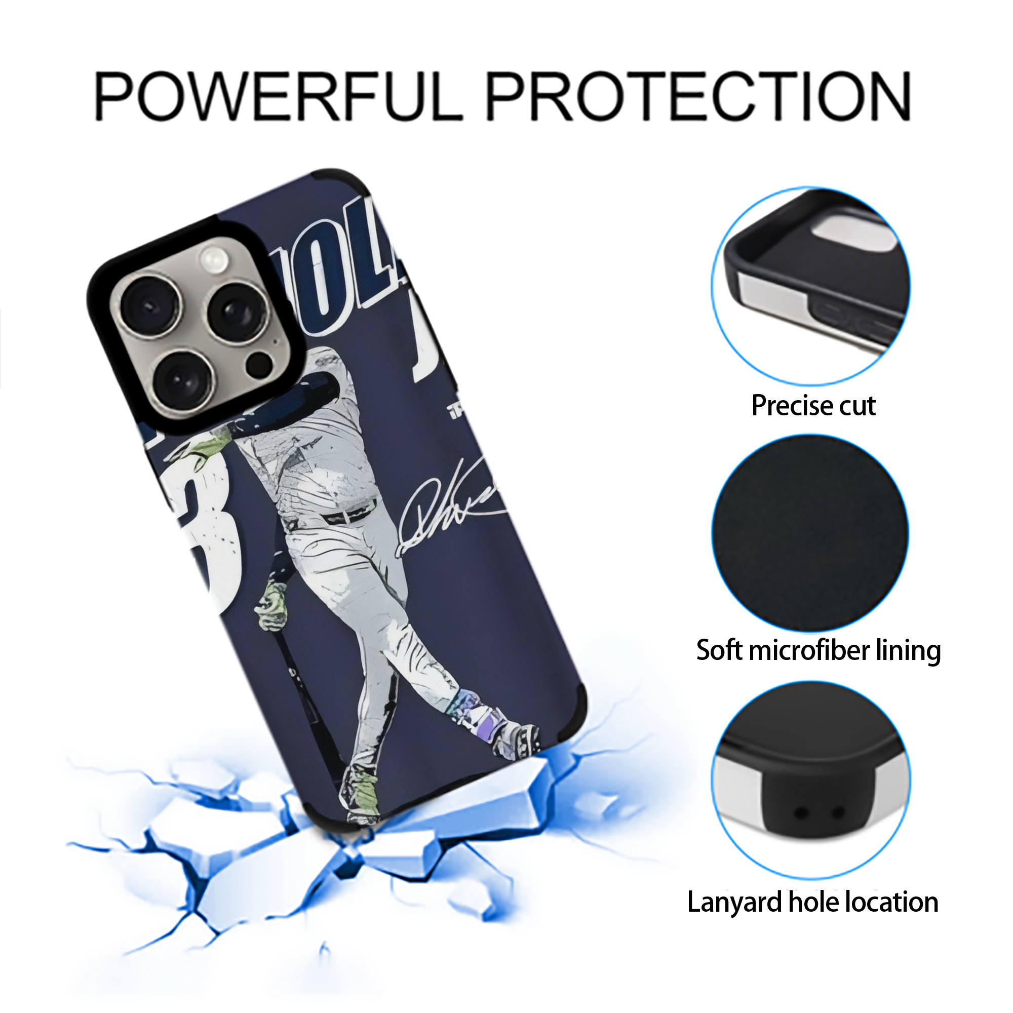 Jazz Chisholm Jr. 59 IPhone 15 Pro Max PU Leather Case – Soft Lining, 360° Protection – Precise Fit, 3D Buttons, Easy Charging – Anti-Yellowing, Easy To Clean